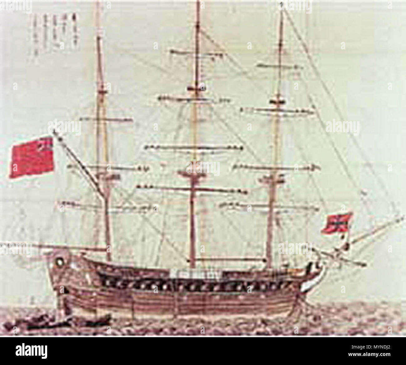 . Der Phaeton. Anfang des 19. Jahrhunderts 419 Phaeton (Fregatte) Stockfoto