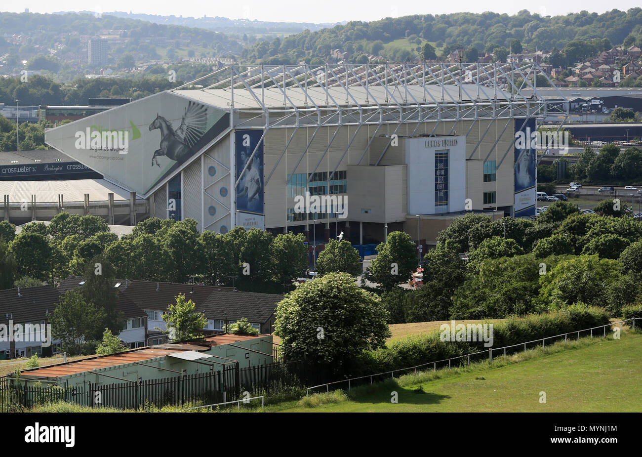 Eine allgemeine Außenansicht der Elland Road während der internationalen Freundschaftsspiel an der Elland Road, Leeds Stockfoto