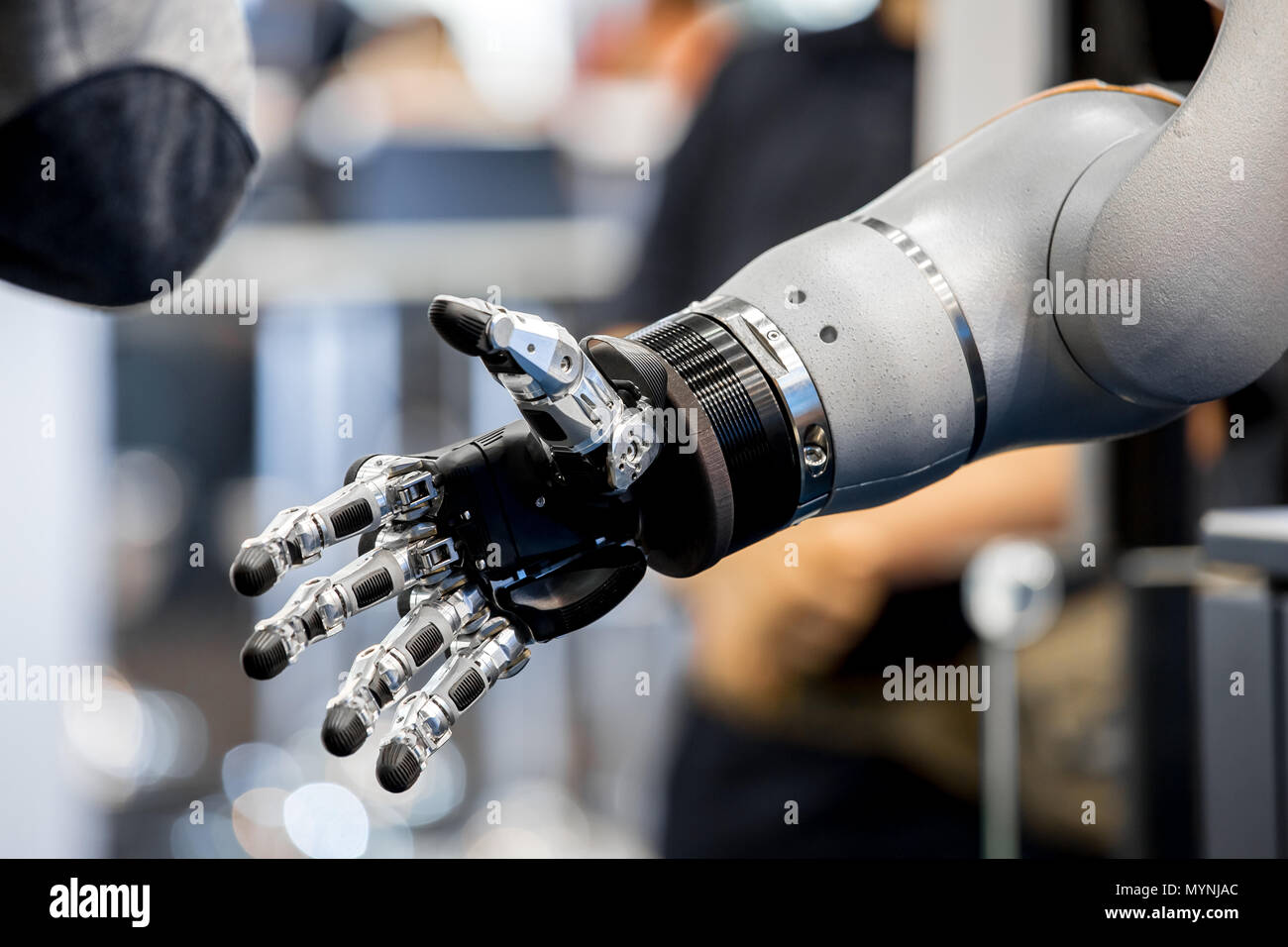 Roboterarm anzeigen Stockfoto