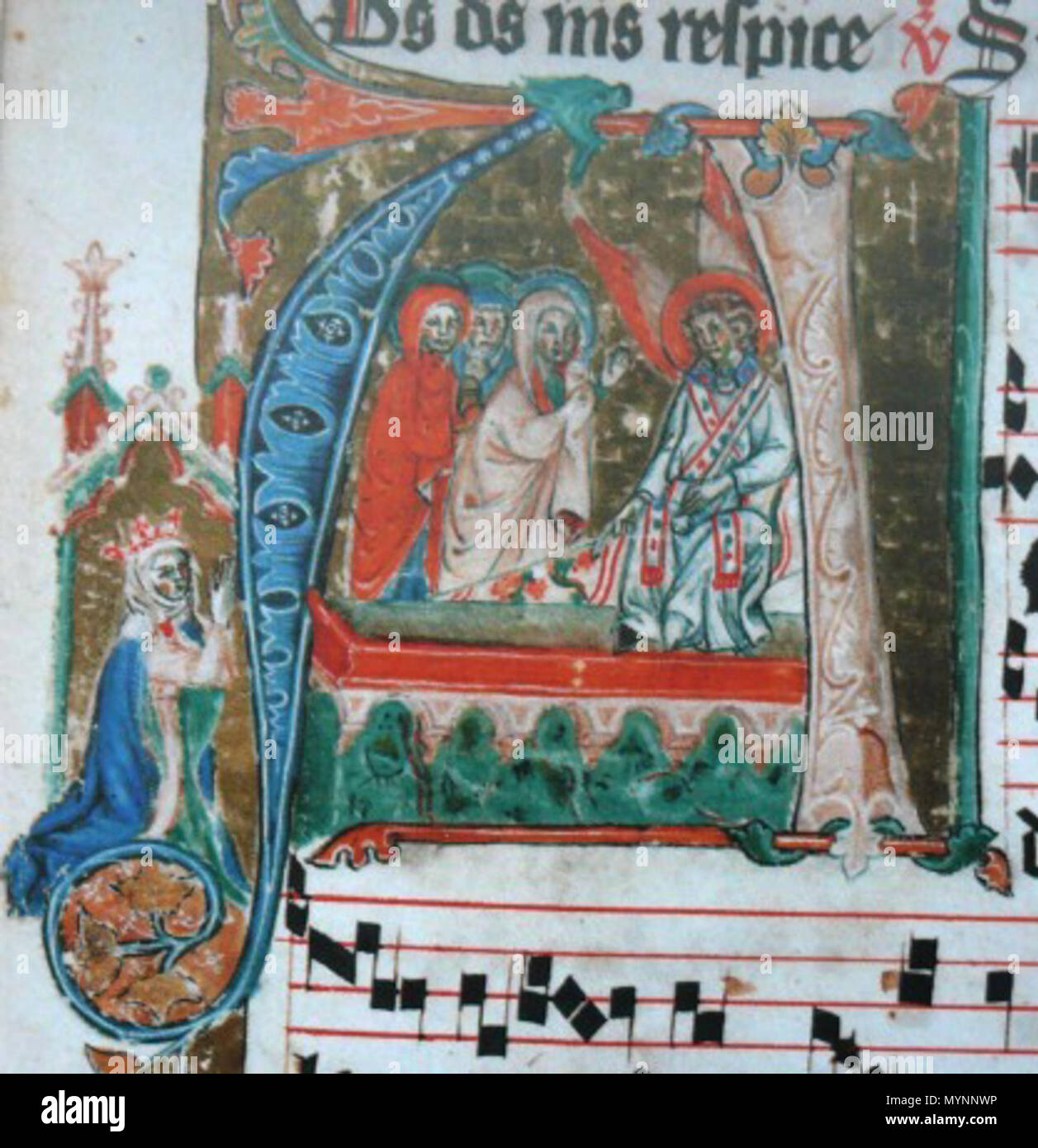 . Čeština: Antifonář Elišky Rejčky. 28. August 2011. Unbekannt 450 Rejcka antifonar Stockfoto