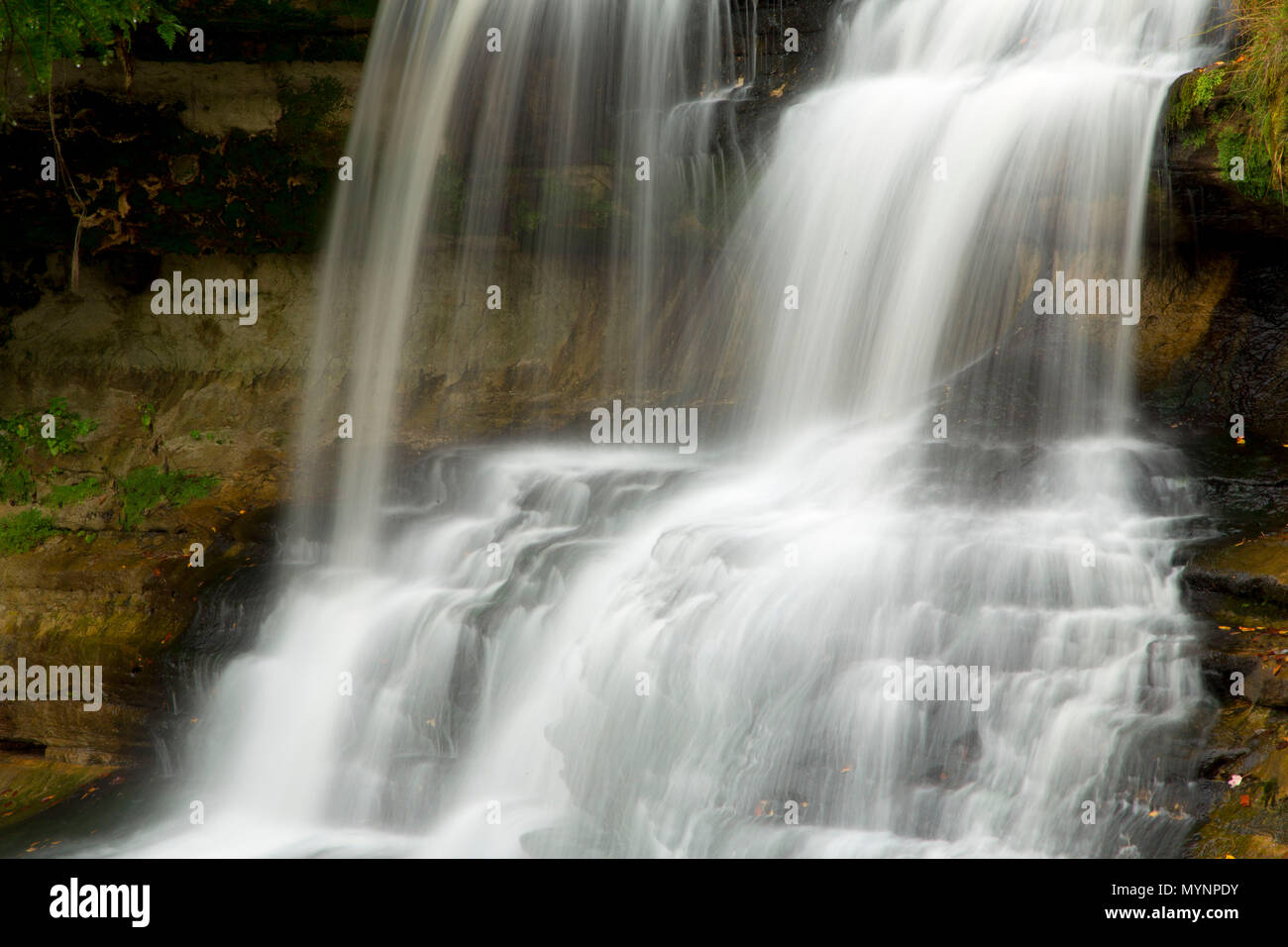 Whitefish Falls, Whitefish Falls Zustand szenische Website, Michigan Lachen Lachen Stockfoto