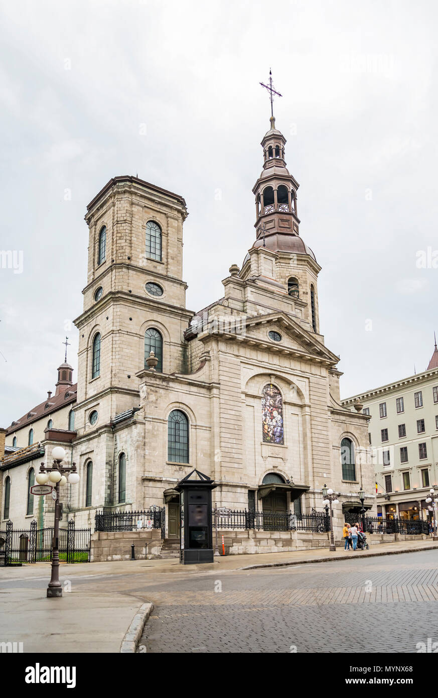 Eine schöne Kirche in Quebec City Kanada Stockfoto