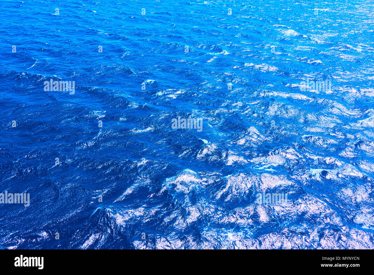 Blue sea water Oberfläche, können als Hintergrund verwendet werden Stockfoto