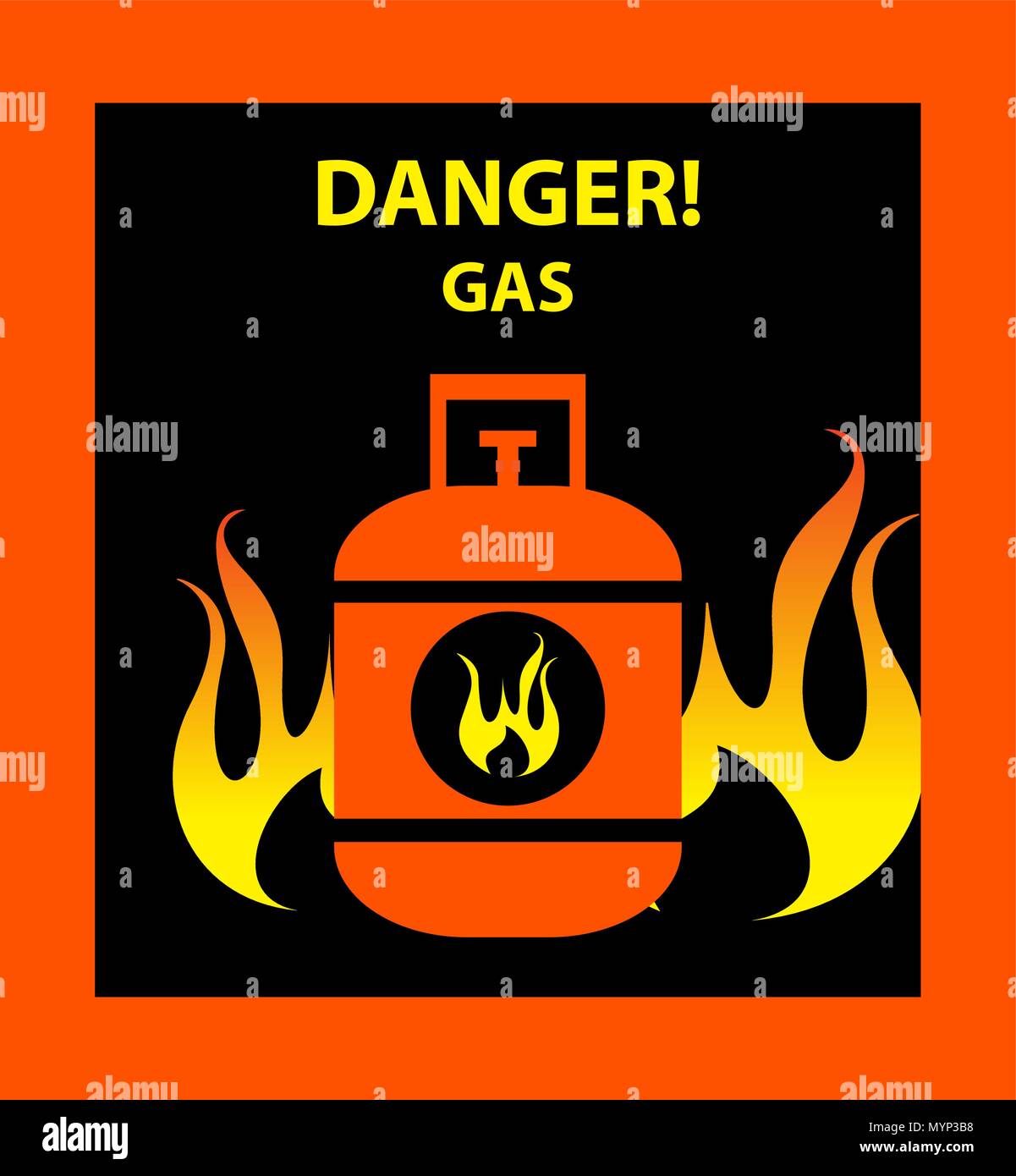 Gasflasche Symbol Vektor illustration Stock Vektor