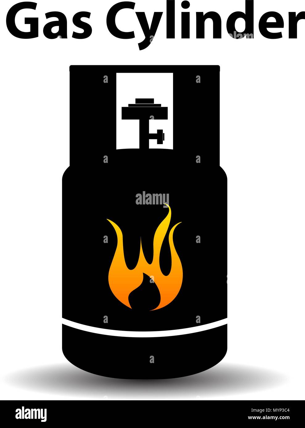 Gasflasche Symbol Vektor illustration Stock Vektor