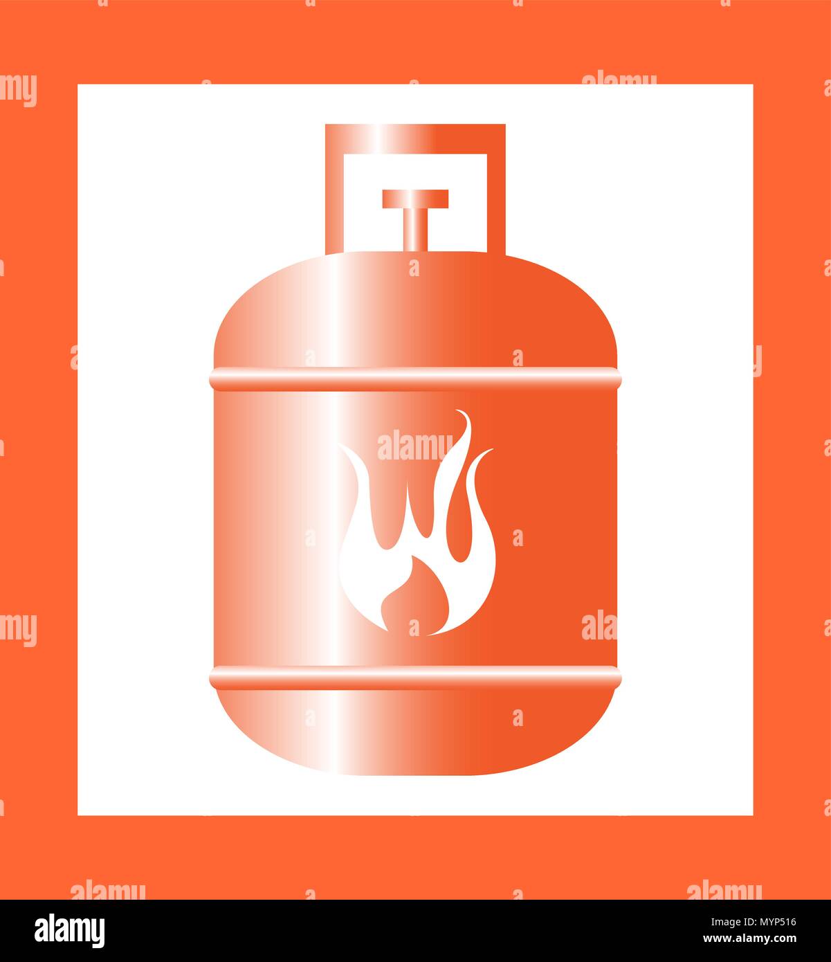Gasflasche Symbol Vektor illustration Stock Vektor