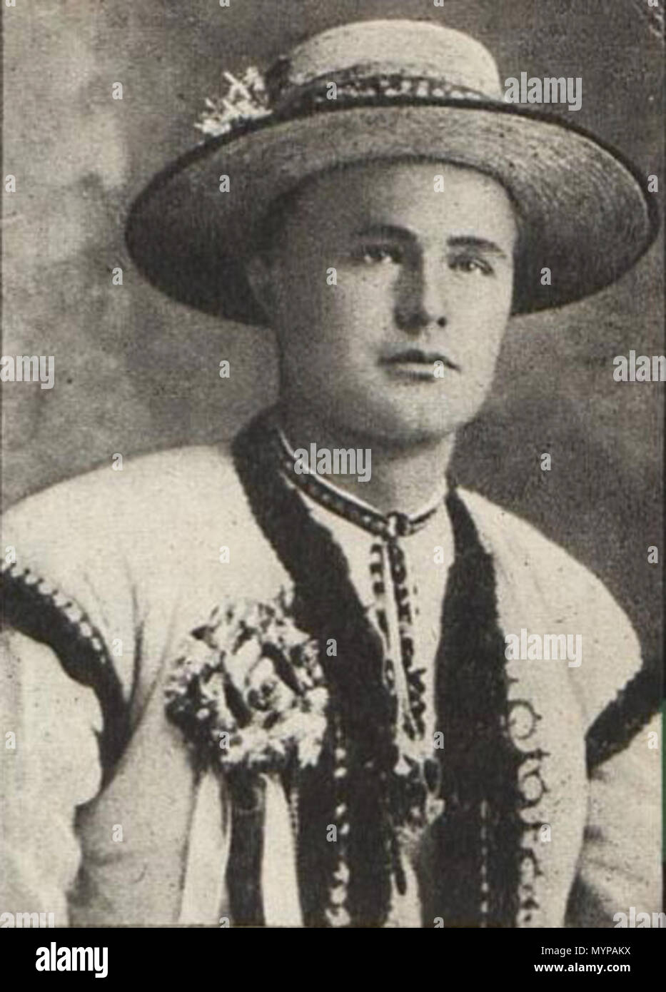 . Українська: Хлопець із Західного Поділля. 1930. Unbekannt 427 Podolyanyn Stockfoto