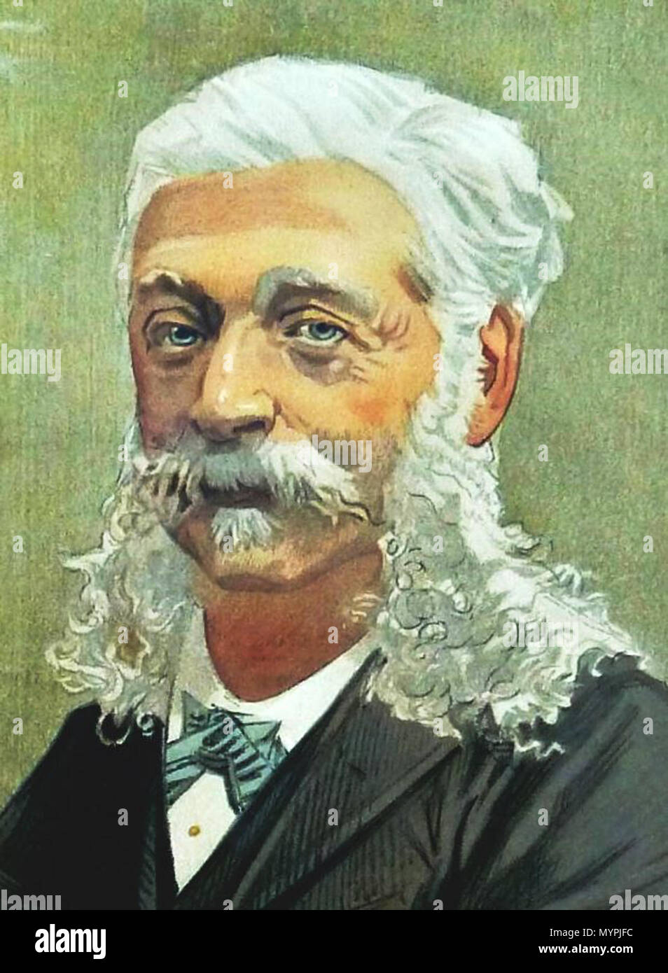 . Englisch: Karikatur Des AJ Baron De Rothschild. Bildunterschrift Lesen Alphonse. 1894. Jean