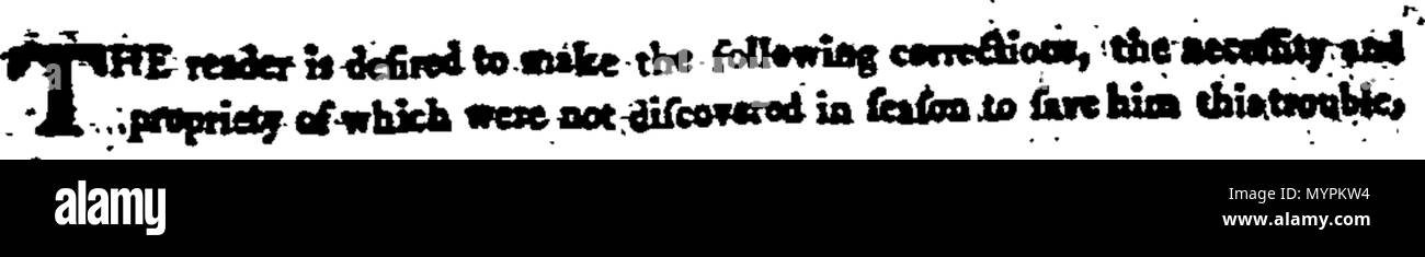 . Englisch: Fleuron aus Buch: ein Essay über Kometen, in zwei Teile. Teil I enthält einen Versuch, die phaenomena der Schweif von Kometen zu erklären und für die Ewigen Opposition zur Sonne zu berücksichtigen, auf die philosophischen Prinzipien. Teil II. Einige wichtige Enden, für die diese Schwänze wahrscheinlich entworfen wurden: Darin wird gezeigt, dass in der Folge dieser neugierig Anhängsel, Kometen kann bewohnten Welten, und auch komfortable habituations sein; trotz der weiten excentricities Ihrer Bahnen. Das Ganze mit Beobachtungen und Reflexionen über die Sonne und die primären durchsetzt Stockfoto
