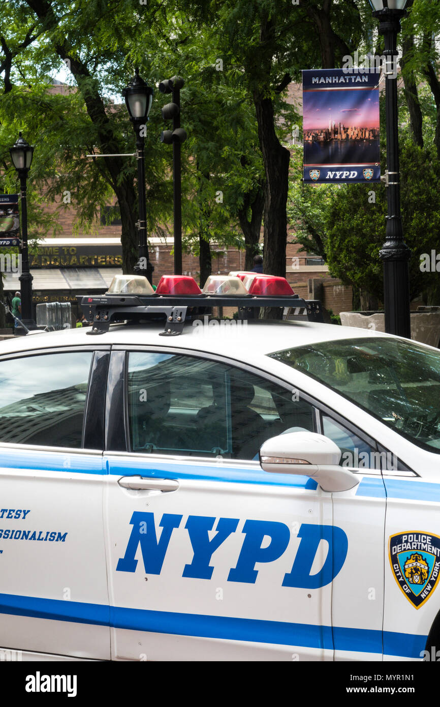 Offizielle NYPD Fahrzeug in New York City, USA Stockfoto