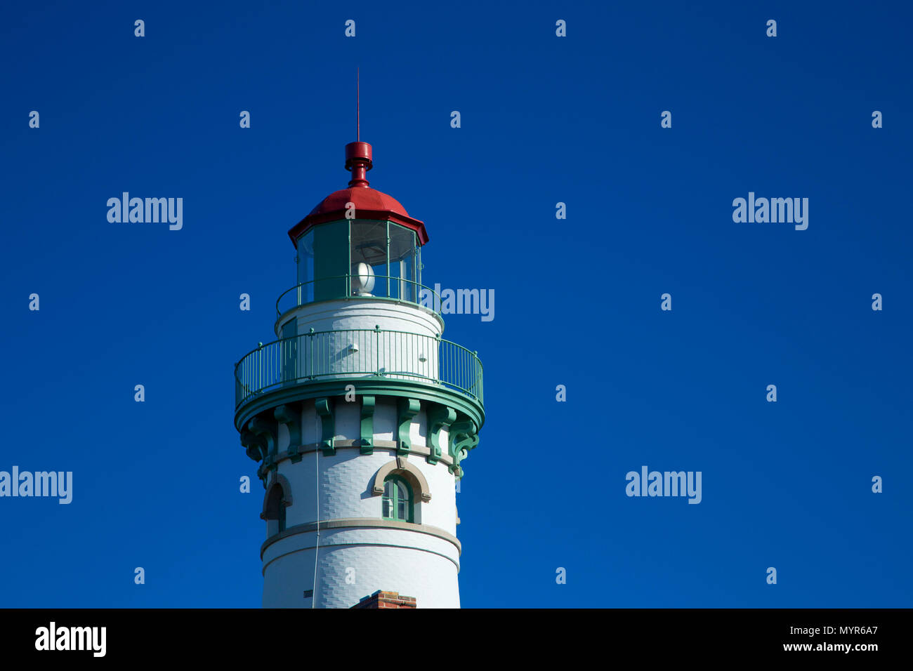 Seul Choix Point Lighthouse, Seul Choix Point Lighthouse Park und Museum, Schoolcraft County, Michigan Stockfoto