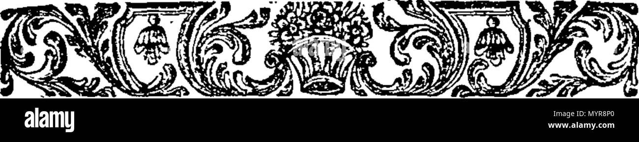 . Englisch: Fleuron aus Buch: ein Essay über die Kunst des Genial quälen; mit angemessene Regeln für die Ausübung dieses angenehme Art. Demütig gerichtet, im ersten Teil, an den Master, Mann, &c. Im zweiten Teil, der Frau, Freund, &c. Mit einigen allgemeinen Anweisungen für die Plagen alle Ihre Bekannten. 323 ein Essay über die Kunst des Genial quälen; mit angemessene Regeln für die Ausübung dieses angenehme Art Fleuron T 062234-14 Stockfoto