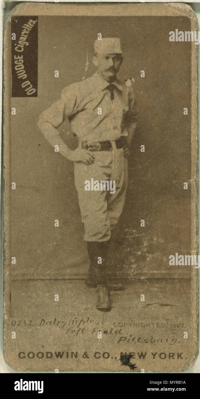 . Englisch: Titel: Abner Dalrymple, Pittsburgh Alleghenys, Baseball card portrait Abstract / Medium: 1 Foto: Eiweiß. . 1887. Goodwin & Co., Sponsor 256 Abner Dalrymple, Pittsburgh Alleghenys, Baseball card Portrait LCCN 2007686926 Stockfoto . Englisch: Titel: Abner Dalrymple, Pittsburgh Alleghenys, Baseball card portrait Abstract / Medium: 1 Foto: Eiweiß. . 1887. Goodwin & Co., Sponsor 256 Abner Dalrymple, Pittsburgh Alleghenys, Baseball card Portrait LCCN 2007686926 Stockfoto