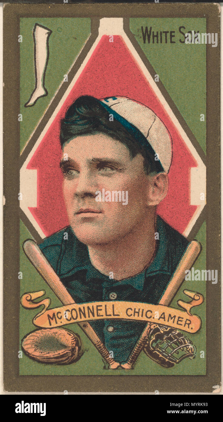 . Englisch: Titel: Ambrosius McConnell, Chicago White Sox, Baseball card portrait Abstract / Medium: 1 fotomechanischen Drucken. . 1911. American Tobacco Company, Sponsor 283 Ambrosius McConnell, Chicago White Sox, Baseball card Portrait LCCN 2008677436 Stockfoto