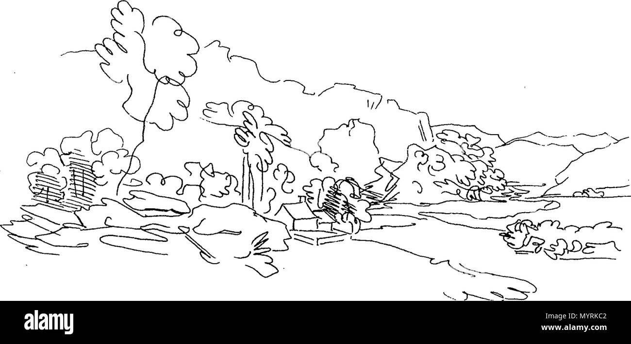 . Englisch: Fleuron aus Buch: ein Essay über das Studium der Natur in die Landschaft. Von W. M. Craig. Mit anschaulichen Grafiken, die vom Thema eingraviert. 326 Ein Essay über das Studium der Natur in die Landschaft Fleuron T 102013-4 Stockfoto