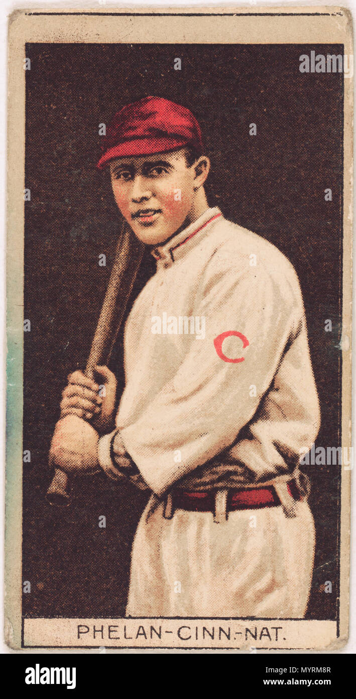 . Englisch: Titel: Arthur Phelan, Cincinnati Reds, Baseball card portrait Abstract / Medium: 1 Print: Relief mit Rasterung, Farbe. . 1912. American Tobacco Company, Sponsor 381 Arthur Phelan, Cincinnati Reds, Baseball card Portrait LCCN 2008677977 Stockfoto