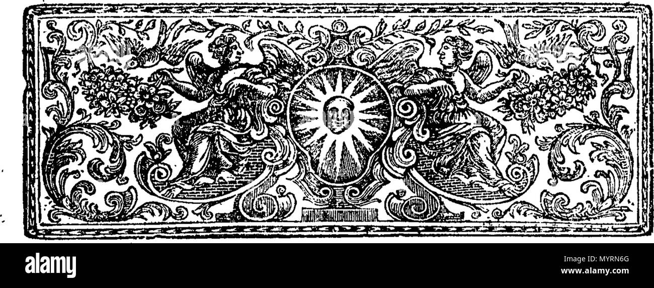 Englisch Fleuron Aus Buch Eine Erklarung Und Ubersetzung Von Einem Modernen Speisekarte Mai 1751 Mit Echten