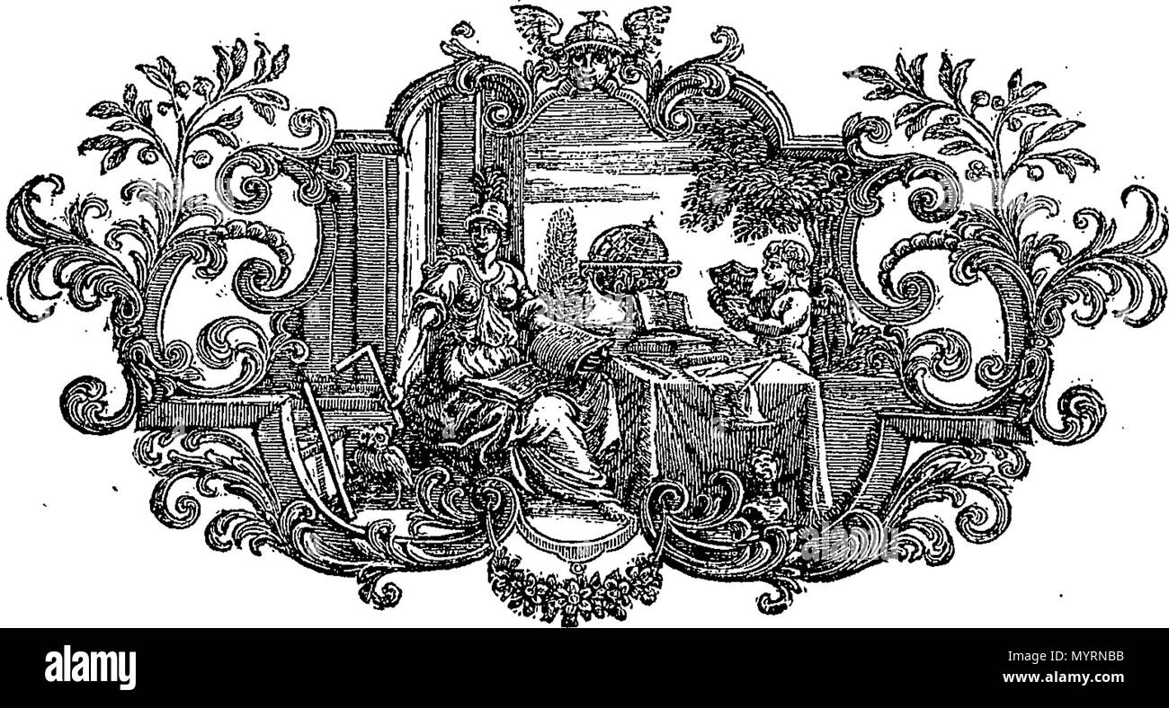 . Englisch: Fleuron aus Buch: Eine Ausstellung der Bücher der Propheten des Alten Testaments. Sowohl größere und kleinere, [nämlich Jesaja, Jeremia, ... und Maleachi. ] In zwei Bänden. In der, es wird versucht, eine Berücksichtigung der mehrere Bücher zu geben, und die Schriftsteller; eine Zusammenfassung der einzelnen Kapitel, und der wirkliche Sinn jeder Vers: Und das Ganze. Der ursprüngliche Text, und verschiedene Versionen sind geprüft und verglichen; Interpreten der beste Hinweis, beide jüdischen und christlichen, konsultiert wurde; und die Prophezeiungen gesehen vor allem zu den Zeiten der Gosrel zu gehören, und eine große Zahl von ihnen zu Stockfoto