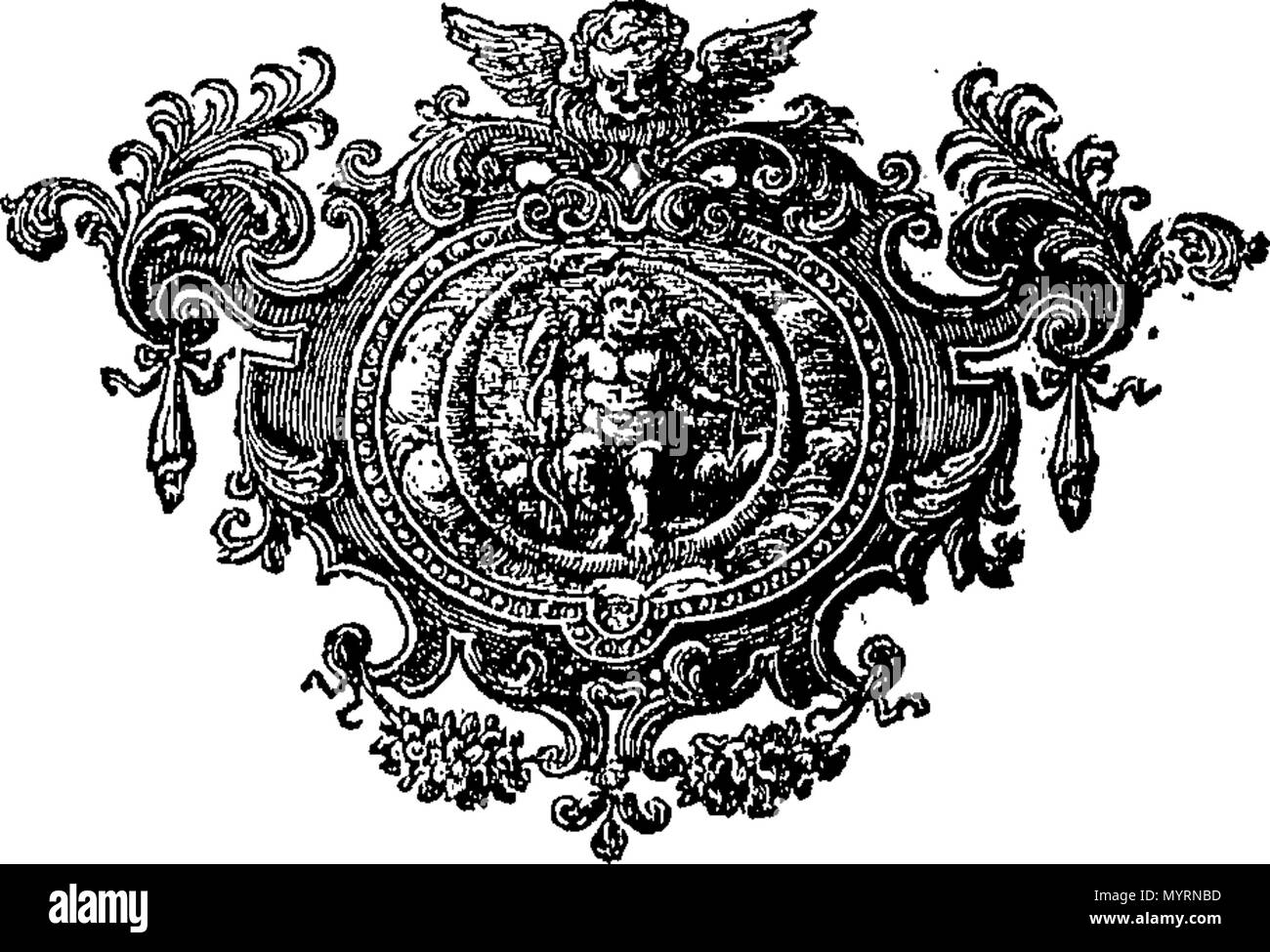 . Englisch: Fleuron aus Buch: Eine Ausstellung der Bücher der Propheten des Alten Testaments. Sowohl größere und kleinere, [nämlich Jesaja, Jeremia, ... und Maleachi. ] In zwei Bänden. In der, es wird versucht, eine Berücksichtigung der mehrere Bücher zu geben, und die Schriftsteller; eine Zusammenfassung der einzelnen Kapitel, und der wirkliche Sinn jeder Vers: Und das Ganze. Der ursprüngliche Text, und verschiedene Versionen sind geprüft und verglichen; Interpreten der beste Hinweis, beide jüdischen und christlichen, konsultiert wurde; und die Prophezeiungen gesehen vor allem zu den Zeiten der Gosrel zu gehören, und eine große Zahl von ihnen zu Stockfoto