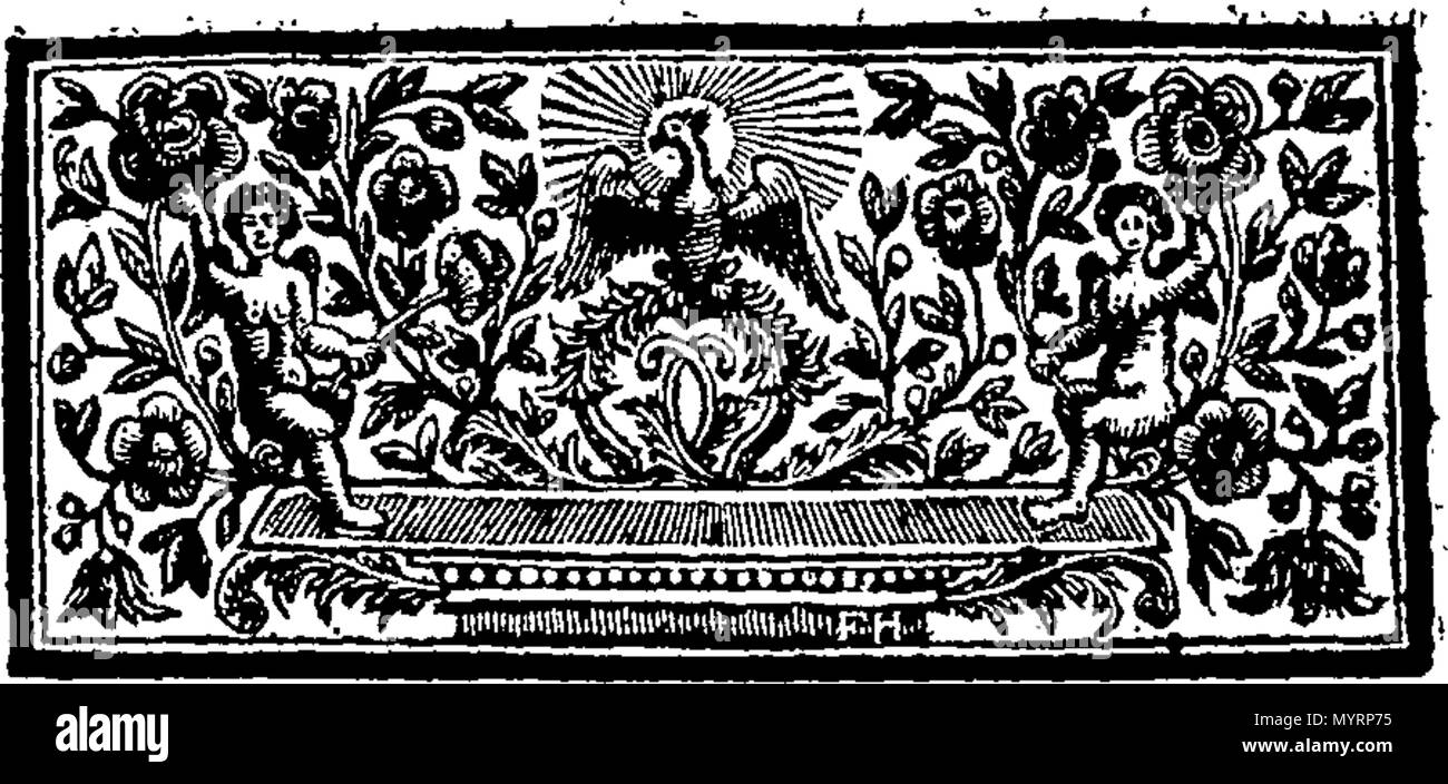 . Englisch: Fleuron aus Buch: Ein Rückblick auf die Pest in Marseille. Eine besondere Beziehung der verschiedenen vorkommen, daß "während der Visitation der Stadt passieren. Veröffentlichen würde durch die Behörde in Paris, und Treu aus dem französischen Original übersetzt. Von J. S. Dr. med. Zu dem wird hinzugefügt, einen Brief von monsier Pons, Arzt der Fakultät von Montpellier, schrieb von Marseilles (während er dort wohnte im Auftrag der Regent), Monsieur de Bon Chevalier, erster Präsident des Gerichtshofes von Aids und Finanzen von Montpelier; die Entdeckung der Natur und Ursache der Pest, seine Stockfoto