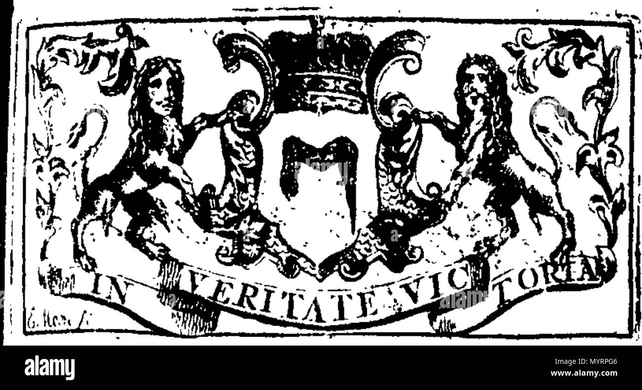 . Englisch: Fleuron aus Buch: Einen historischen Charakter in Bezug auf die Heiligen und vorbildliche Leben des Herrn Abgeordneten die Frau Elisabeth Hastings: An welche hinzugefügt werden I. Eine Der codicils Ihrer letzten wird, ihre Ausarbeitung der Länder Einstellung der Propst und Wissenschaftler der Queen's College in Oxford und für das Interesse von zwölf nördliche Schulen. Ii. Einige Beobachtungen über die sich daraus ergebende. Iii. Einen Zeitplan Ihrer anderen Ewigen Nächstenliebe; mit den wichtigsten Regeln für ihre Verwaltung. Von Thomas Barnard, M. A. Meister des Free-School in Leedes. 338 Einen historischen Charakter in Bezug auf die Heiligen ein Stockfoto