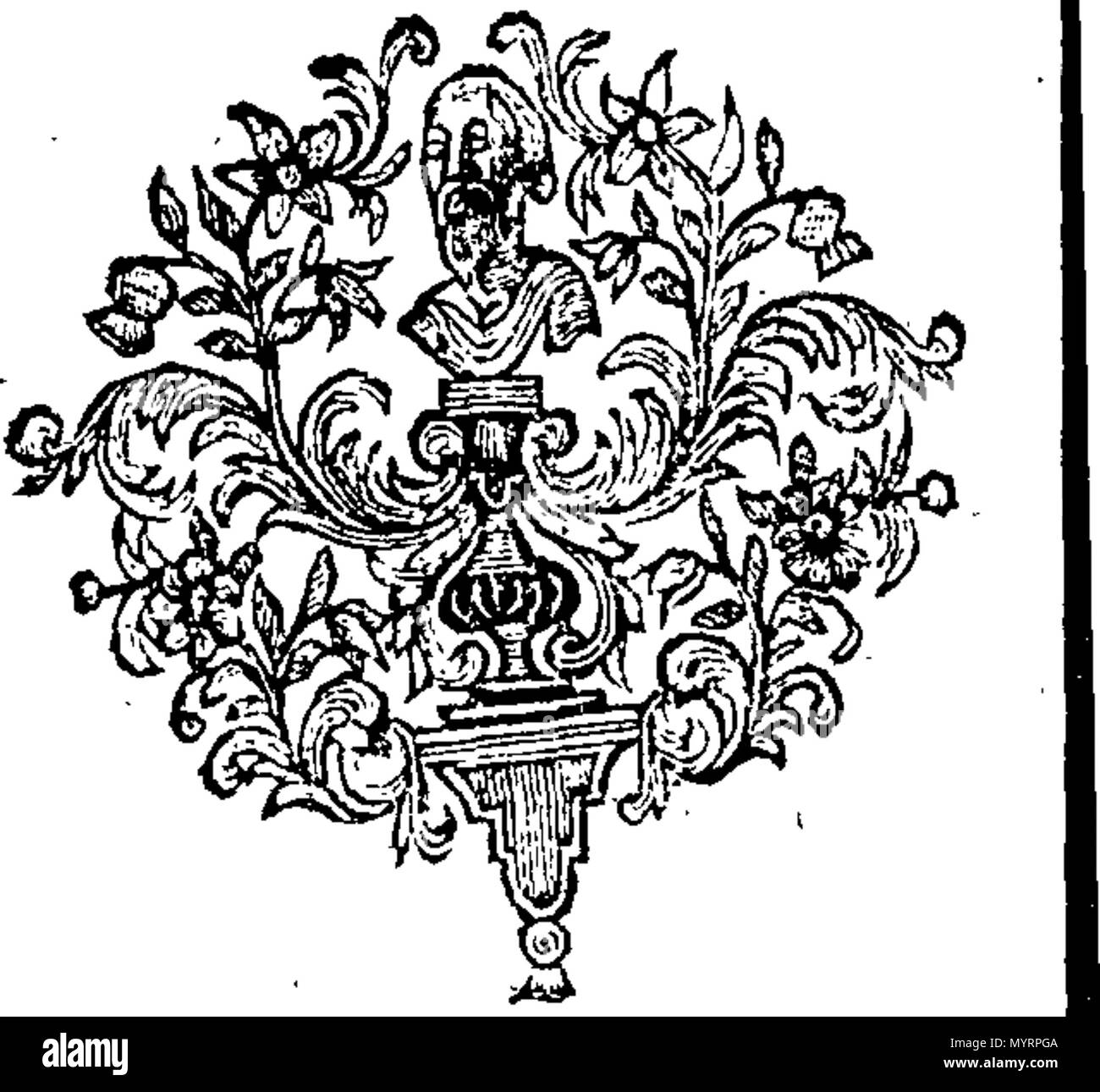 . Englisch: Fleuron aus Buch: Einen historischen Charakter in Bezug auf die Heiligen und vorbildliche Leben des Herrn Abgeordneten die Frau Elisabeth Hastings: An welche hinzugefügt werden I. Eine Der codicils Ihrer letzten wird, ihre Ausarbeitung der Länder Einstellung der Propst und Wissenschaftler der Queen's College in Oxford und für das Interesse von zwölf nördliche Schulen. Ii. Einige Beobachtungen über die sich daraus ergebende. Iii. Einen Zeitplan Ihrer anderen Ewigen Nächstenliebe; mit den wichtigsten Regeln für ihre Verwaltung. Von Thomas Barnard, M. A. Meister des Free-School in Leedes. 338 Einen historischen Charakter in Bezug auf die Heiligen ein Stockfoto