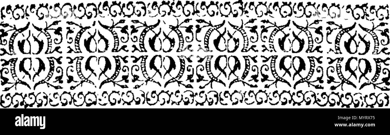 . Englisch: Fleuron aus Buch: Eine Einführung in die der Bischof von Bangor beabsichtigten Sammlung von Behörden. Mit einem Brief von Sion College, A.D. 1645. Empfohlen wird, in eine Vorbemerkung Epistel, die Berücksichtigung seiner Herrschaft, Herr Pillonniere, und Herr Toland. Von einem Mitglied des Ausschusses im unteren Haus der Versammlung. 349 Eine Einführung in den Bischof von Bangor beabsichtigten Sammlung von Behörden Fleuron T 037360-4 Stockfoto