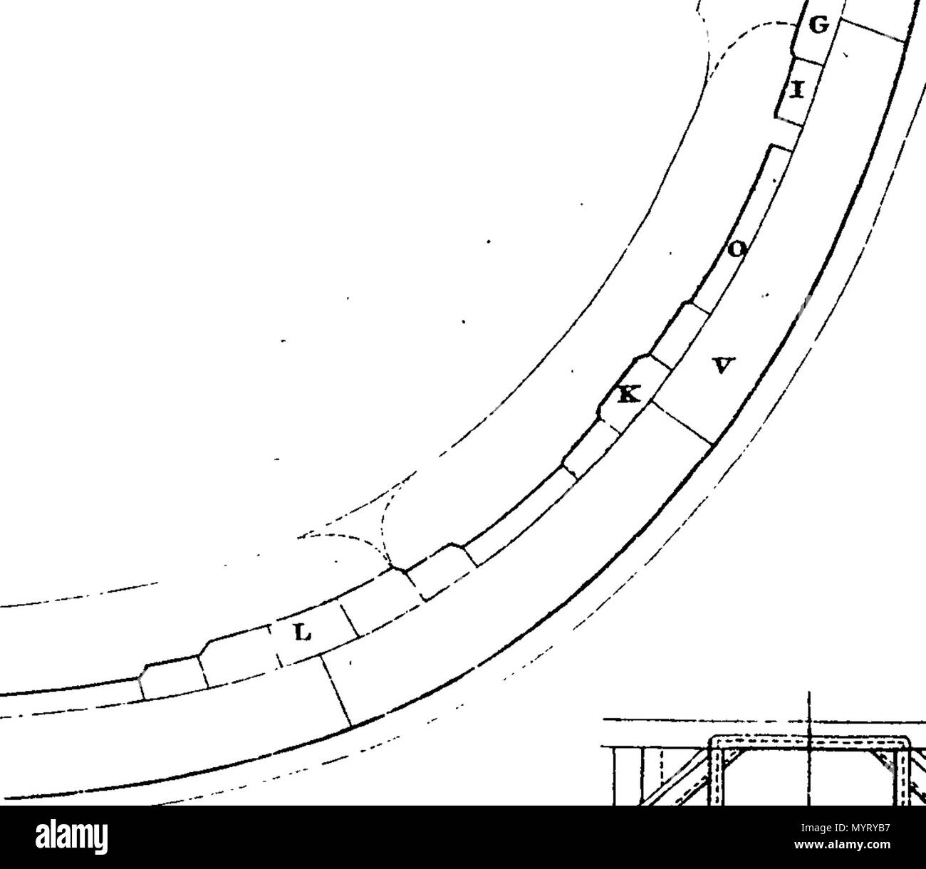 . Englisch: Fleuron aus Buch: Ein universelles Wörterbuch der Marine: oder, ein reichhaltiges Erläuterung der technischen Begriffe und Phrasen in den Bau, die Ausrüstung, Möbel, Maschinen, Bewegungen, und militärische Operationen eines Schiffes beschäftigt. Illustriert mit einer Vielzahl an original Designs der Schifffahrt, der in verschiedenen Situationen; zusammen mit separaten Ansichten ihrer Masten, Segel, Yards, und Takelage. Die im Anhang beigefügt ist, eine Übersetzung der französischen Meer - Begriffe und Phrasen, aus den Werken von Chaos gesammelt. Du Hamel, Aubin, Saverien, &c. Von William Falkner, Autor der Schiffbruch. 353 Eine universelle Dictio Stockfoto
