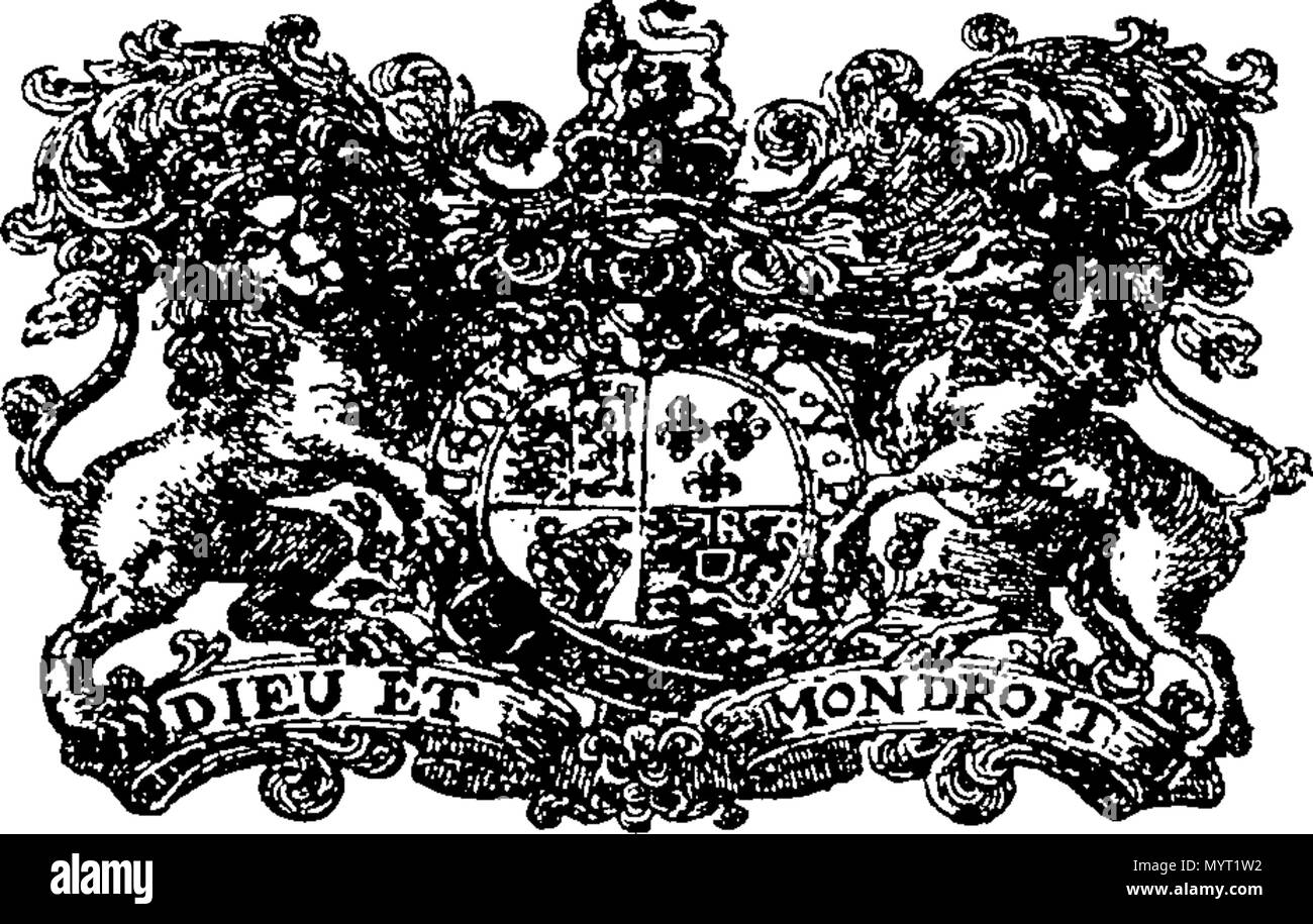 . Englisch: Fleuron aus Buch: Anno Regni Georgii Regis Magn? Britanni?, Franci ?, & Hiberni?, DECIMO. Im Parlament begonnen und in Westminster, das am 9. Oktober, Anno Dom Holden. 1722. Im neunten Jahr der Herrschaft unseres Herrn, Herrn George, durch die Gnade Gottes, von Großbritannien, Frankreich und Irland, König, Verteidiger des Glaubens, &c. Und von dort, da von mehreren prorogations zum 9. Januar 1723 fortgesetzt. In der zweiten Sitzung dieses Parlaments. 361 Anno Regni Georgii Regis Magn Fleuron N 050483-1 Stockfoto