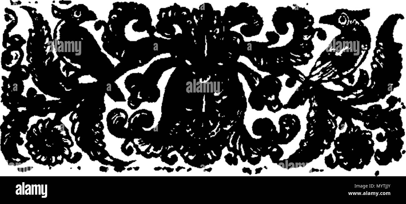 . Englisch: Fleuron aus Buch: Hymnen: für zwei, drei, vier, fünf, sechs, sieben und acht Stimmen. Wie Sie jetzt durchführen möchten, in der Kathedrale und Metropolitical Kirche St. Petrus in York: in der Kathedrale Kirche Christi und der Jungfrau Maria, die Heilige Jungfrau, in Durham: und in der Kathedrale Kirche der Seligen Jungfrau Maria, in Lincoln. Mit dem Präfix ", eine Tabelle der Prediger, und die Zeiten von ihrer Predigt, in der sagte Kathedralen. Von Thomas Ellway, Master von den Kindern der Kathedrale in York gesammelt. 366 Hymnen - für zwei, drei, vier, fünf, sechs, sieben und acht Stimmen Fleuron T 13596 Stockfoto