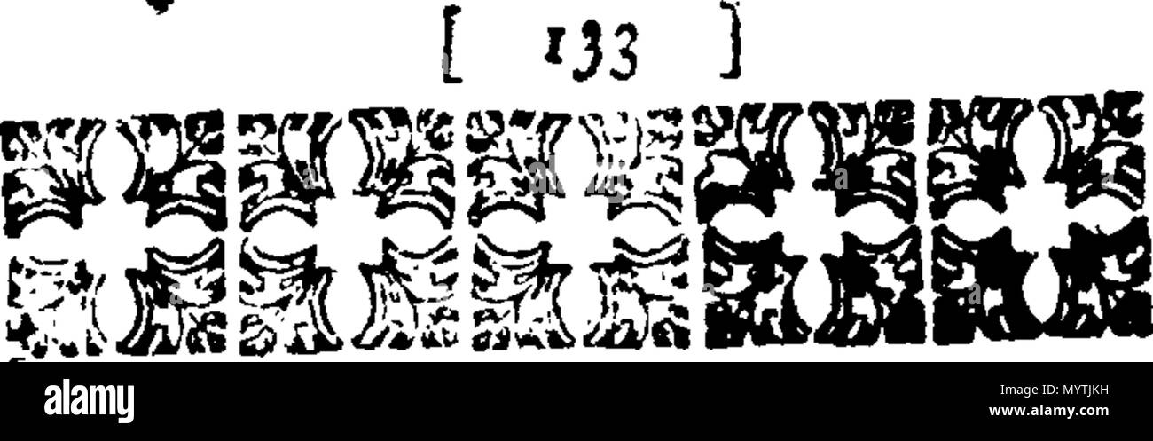 . Englisch: Fleuron aus Buch: Hymnen: für zwei, drei, vier, fünf, sechs, sieben und acht Stimmen. Wie Sie jetzt durchführen möchten, in der Kathedrale und Metropolitical Kirche St. Petrus in York: in der Kathedrale Kirche Christi und der Jungfrau Maria, die Heilige Jungfrau, in Durham: und in der Kathedrale Kirche der Seligen Jungfrau Maria, in Lincoln. Mit dem Präfix ", eine Tabelle der Prediger, und die Zeiten von ihrer Predigt, in der sagte Kathedralen. Von Thomas Ellway, Master von den Kindern der Kathedrale in York gesammelt. 366 Hymnen - für zwei, drei, vier, fünf, sechs, sieben und acht Stimmen Fleuron T 13596 Stockfoto