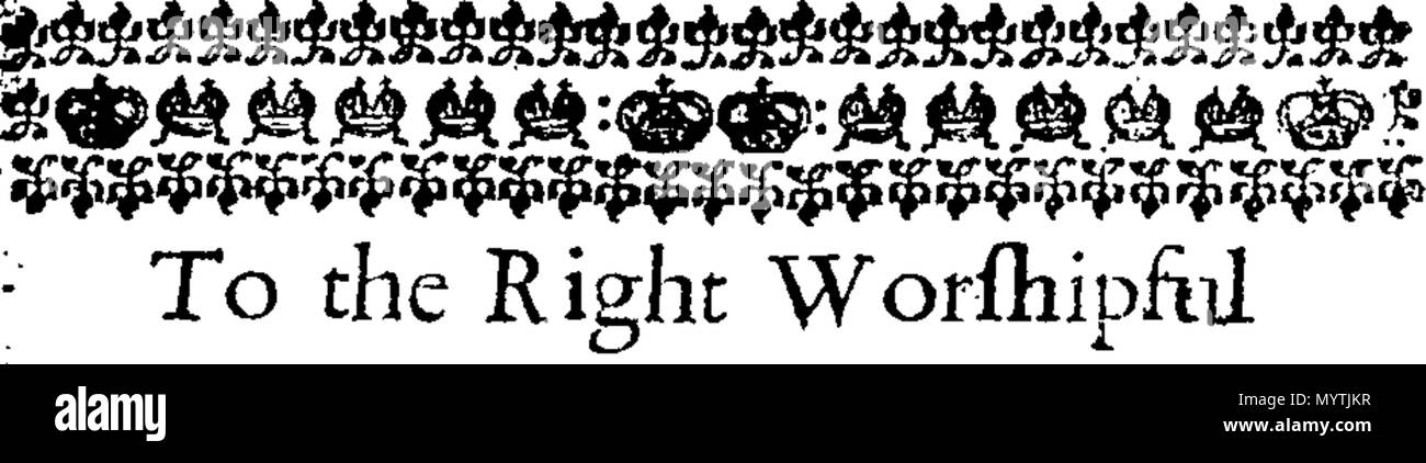 . Englisch: Fleuron aus Buch: Hymnen: für zwei, drei, vier, fünf, sechs, sieben und acht Stimmen. Wie Sie jetzt durchführen möchten, in der Kathedrale und Metropolitical Kirche St. Petrus in York: in der Kathedrale Kirche Christi und der Jungfrau Maria, die Heilige Jungfrau, in Durham: und, in der Kathedrale Kirche der Seligen Jungfrau Maria, in Lincoln. Mit dem Präfix ", eine Tabelle der Prediger, und die Zeiten von ihrer Predigt, in der sagte Kathedralen. Gesammelt und von Thomas Ellway, Master von den Kindern der Kathedrale in York verkauft. 366 Hymnen - für zwei, drei, vier, fünf, sechs, sieben und acht Stimmen Fleu Stockfoto
