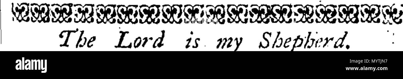 . Englisch: Fleuron aus Buch: Hymnen: für zwei, drei, vier, fünf, sechs, sieben und acht Stimmen. Wie Sie jetzt durchführen möchten, in der Kathedrale und Metropolitical Kirche St. Petrus in York: in der Kathedrale Kirche Christi und der Jungfrau Maria, die Heilige Jungfrau, in Durham: und, in der Kathedrale Kirche der Seligen Jungfrau Maria, in Lincoln. Mit dem Präfix ", eine Tabelle der Prediger, und die Zeiten von ihrer Predigt, in der sagte Kathedralen. Gesammelt und von Thomas Ellway, Master von den Kindern der Kathedrale in York verkauft. 366 Hymnen - für zwei, drei, vier, fünf, sechs, sieben und acht Stimmen Fleu Stockfoto