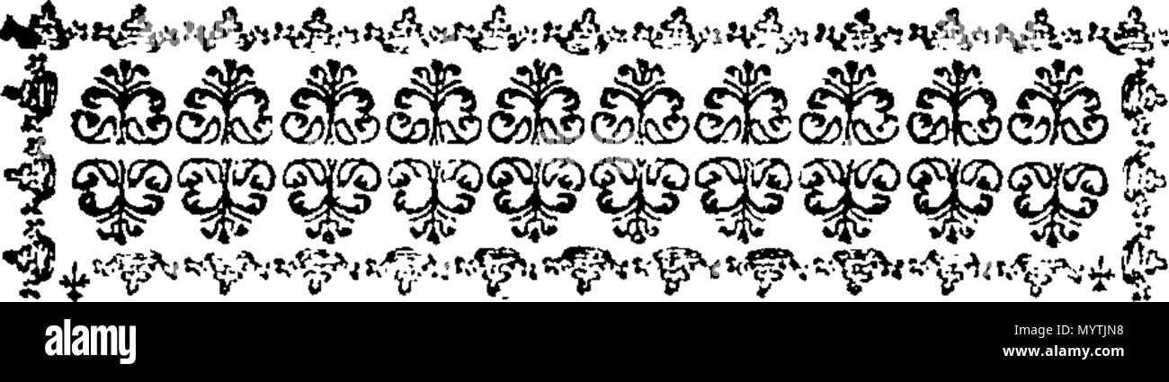 . Englisch: Fleuron aus Buch: Hymnen: für zwei, drei, vier, fünf, sechs, sieben und acht Stimmen. Wie Sie jetzt durchführen möchten, in der Kathedrale und Metropolitical Kirche St. Petrus in York: in der Kathedrale Kirche Christi und der Jungfrau Maria, die Heilige Jungfrau, in Durham: und, in der Kathedrale Kirche der Seligen Jungfrau Maria, in Lincoln. Mit dem Präfix ", eine Tabelle der Prediger, und die Zeiten von ihrer Predigt, in der sagte Kathedralen. Gesammelt und von Thomas Ellway, Master von den Kindern der Kathedrale in York verkauft. 366 Hymnen - für zwei, drei, vier, fünf, sechs, sieben und acht Stimmen Fleu Stockfoto