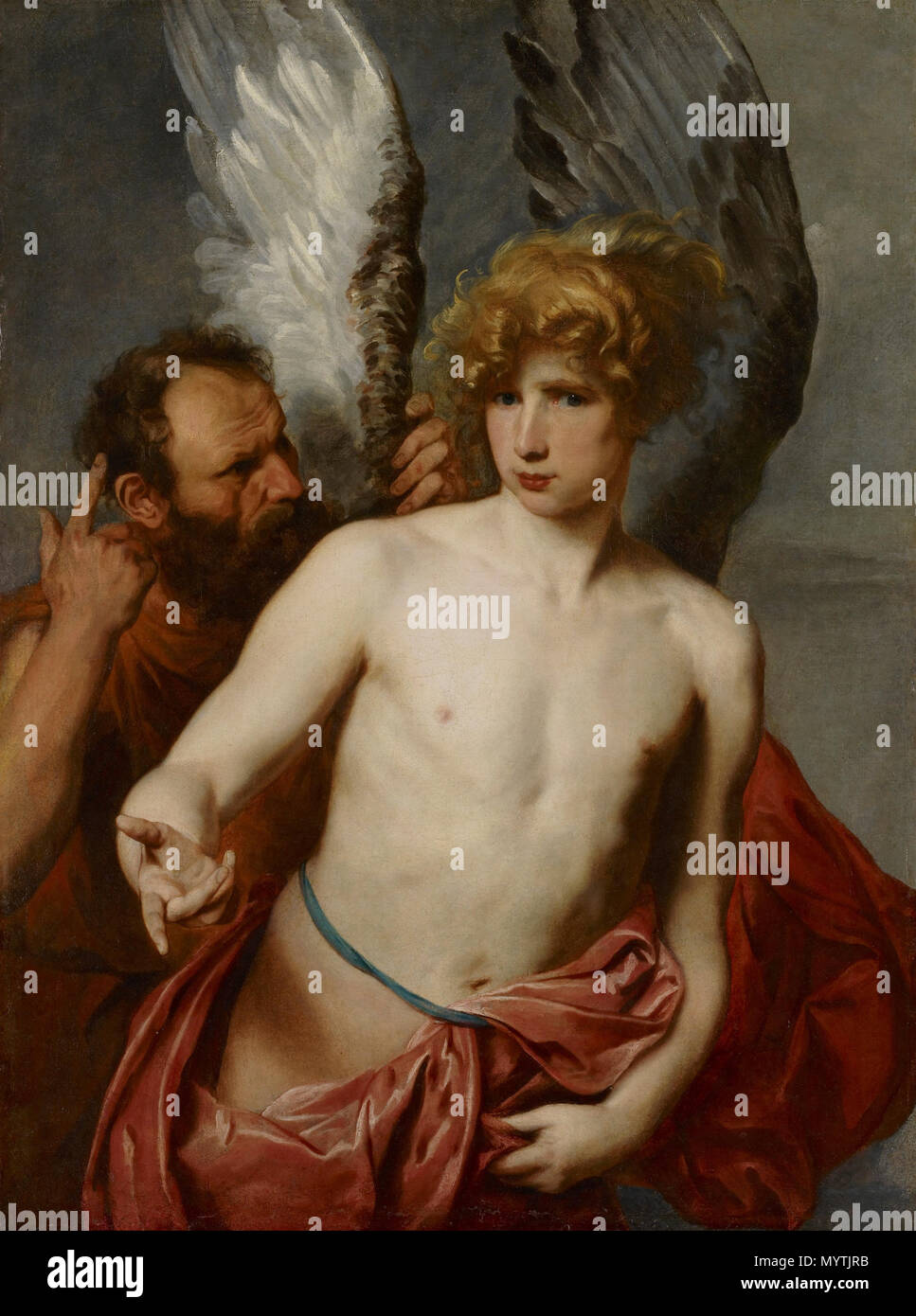 . Dädalus und Ikarus. (1615 - 1625) 366 Anthony van Dyck, Dädalus und Ikarus - Google Kunst Projekt Stockfoto