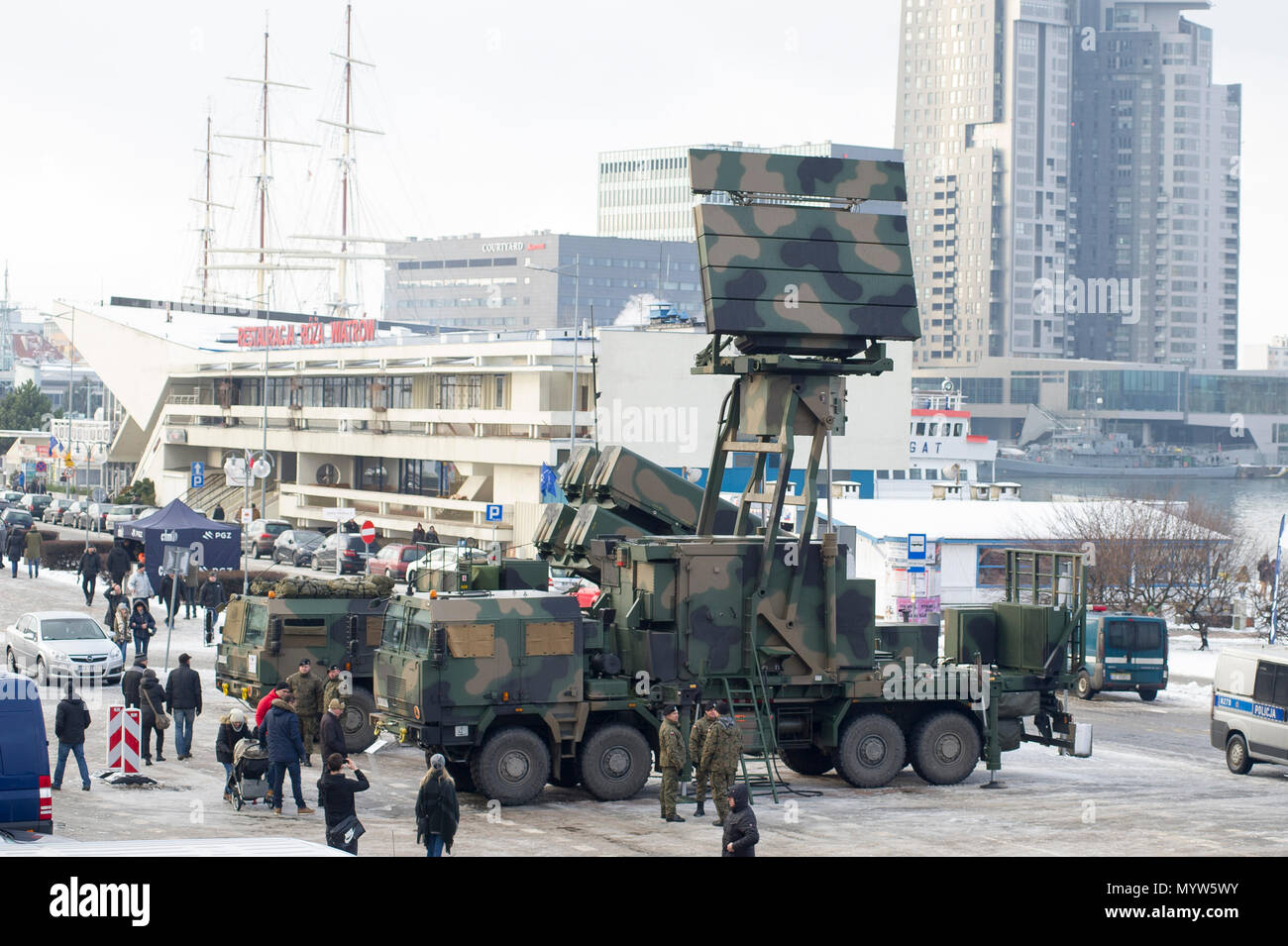 Ein anti-schiff und an Land Attack missile Naval Strike Rakete (NSM) entwickelt, die von der norwegischen Firma Kongsberg Defence & Aerospace (KDA), durch Coasta verwendet Stockfoto