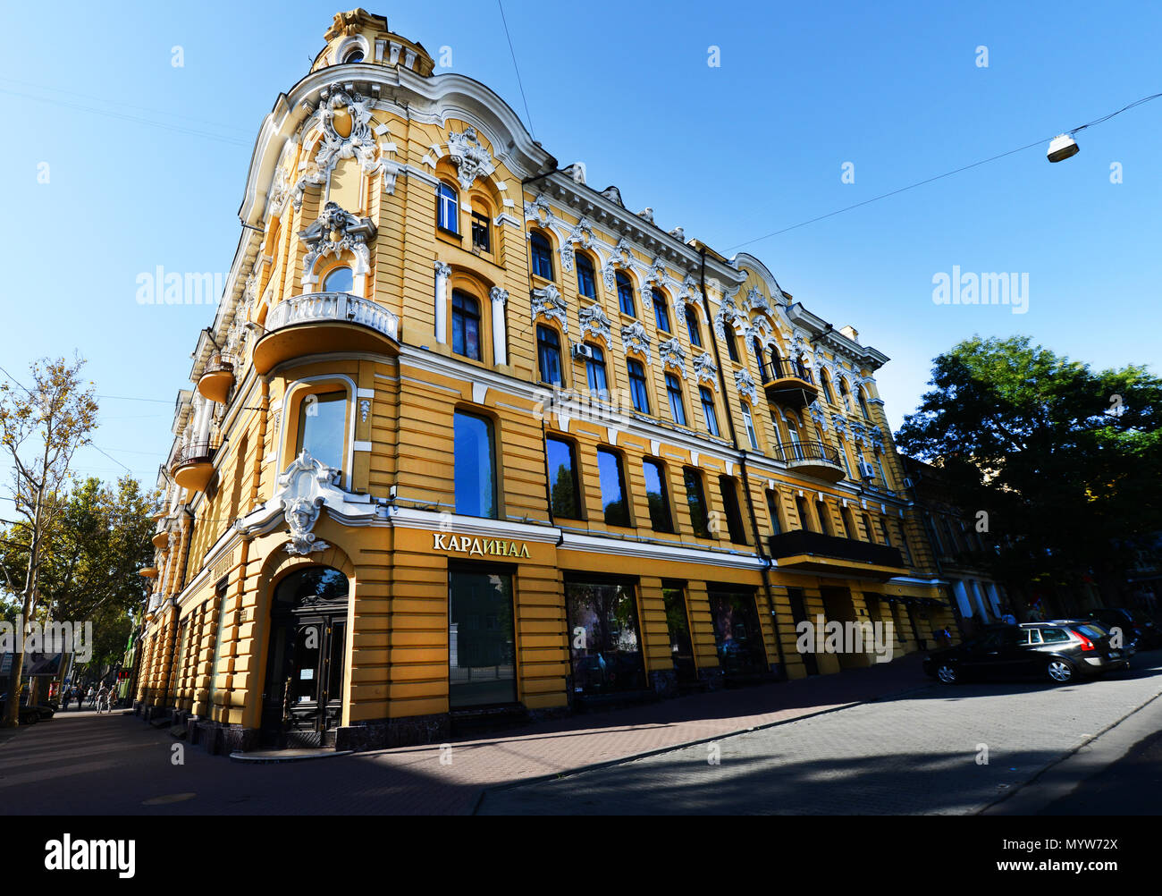 Schönen Jugendstil-bauten in Odessa, Ukraine. Stockfoto