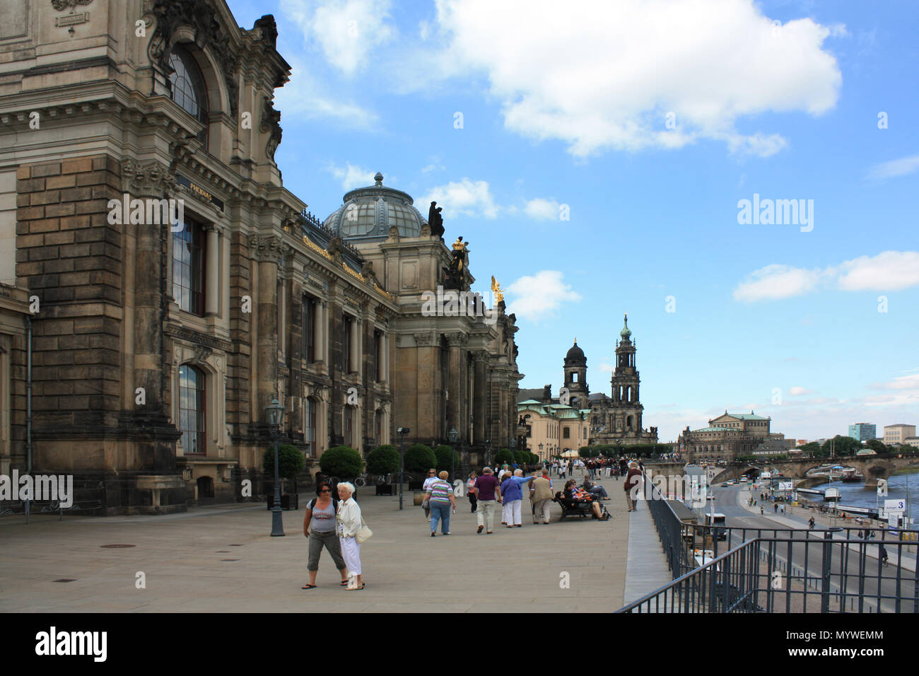 Landschaft des Alten Dresden Stockfoto