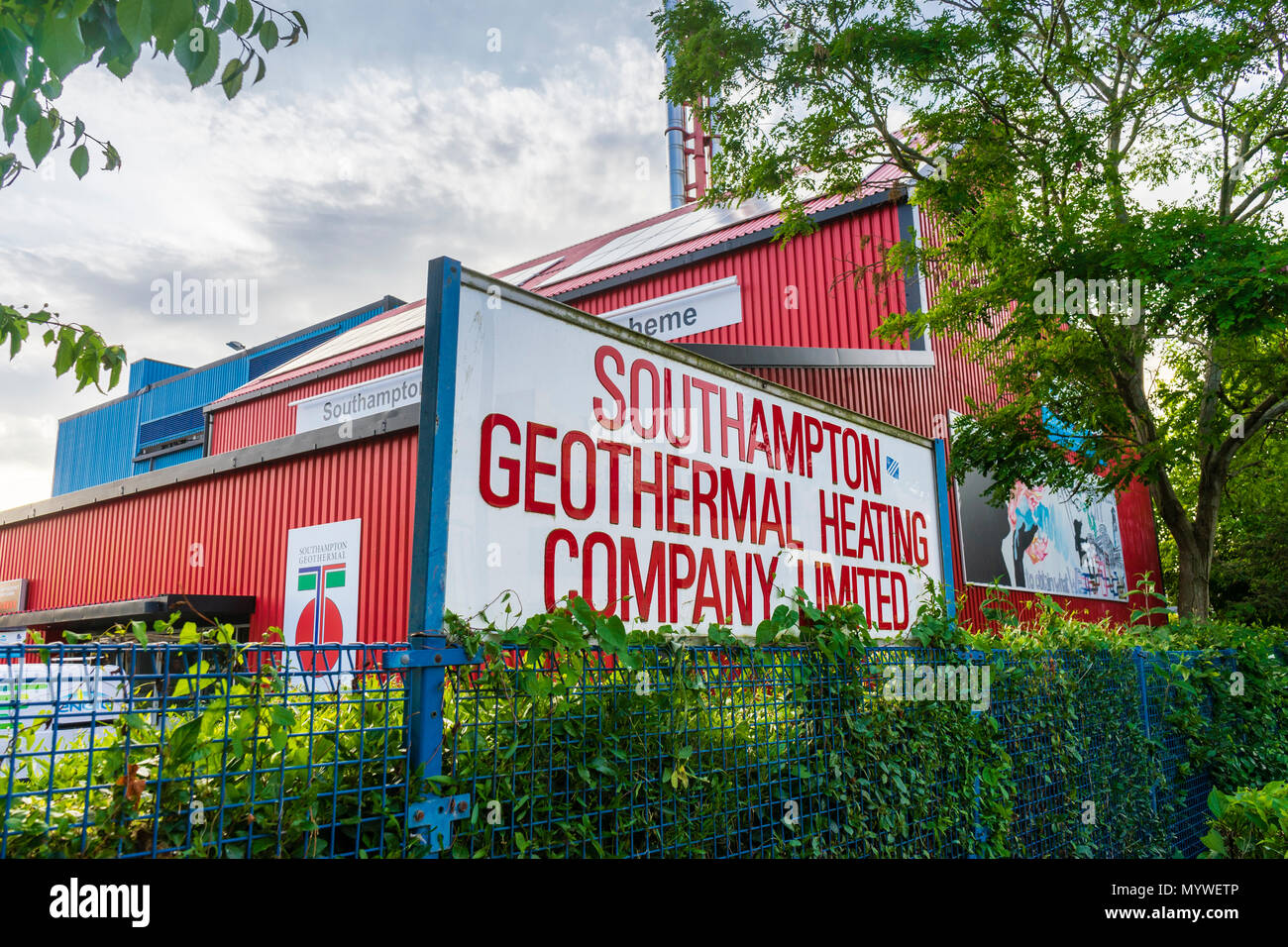 Southampton geothermische Heizung Company Ltd., Southampton, England, Großbritannien Stockfoto