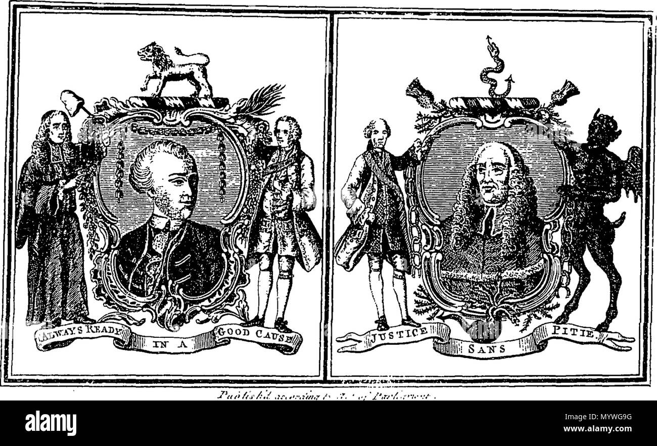 . Englisch: Fleuron aus Buch: Arme von Freiheit und Sklaverei. An die Herren, Klerus und unabhängiger Hausbesitzer der Grafschaft Middlesex. 379 Arme von Freiheit und Sklaverei. An die Herren, Klerus und unabhängiger Hausbesitzer der Grafschaft Middlesex. Fleuron N 005966-1 Stockfoto