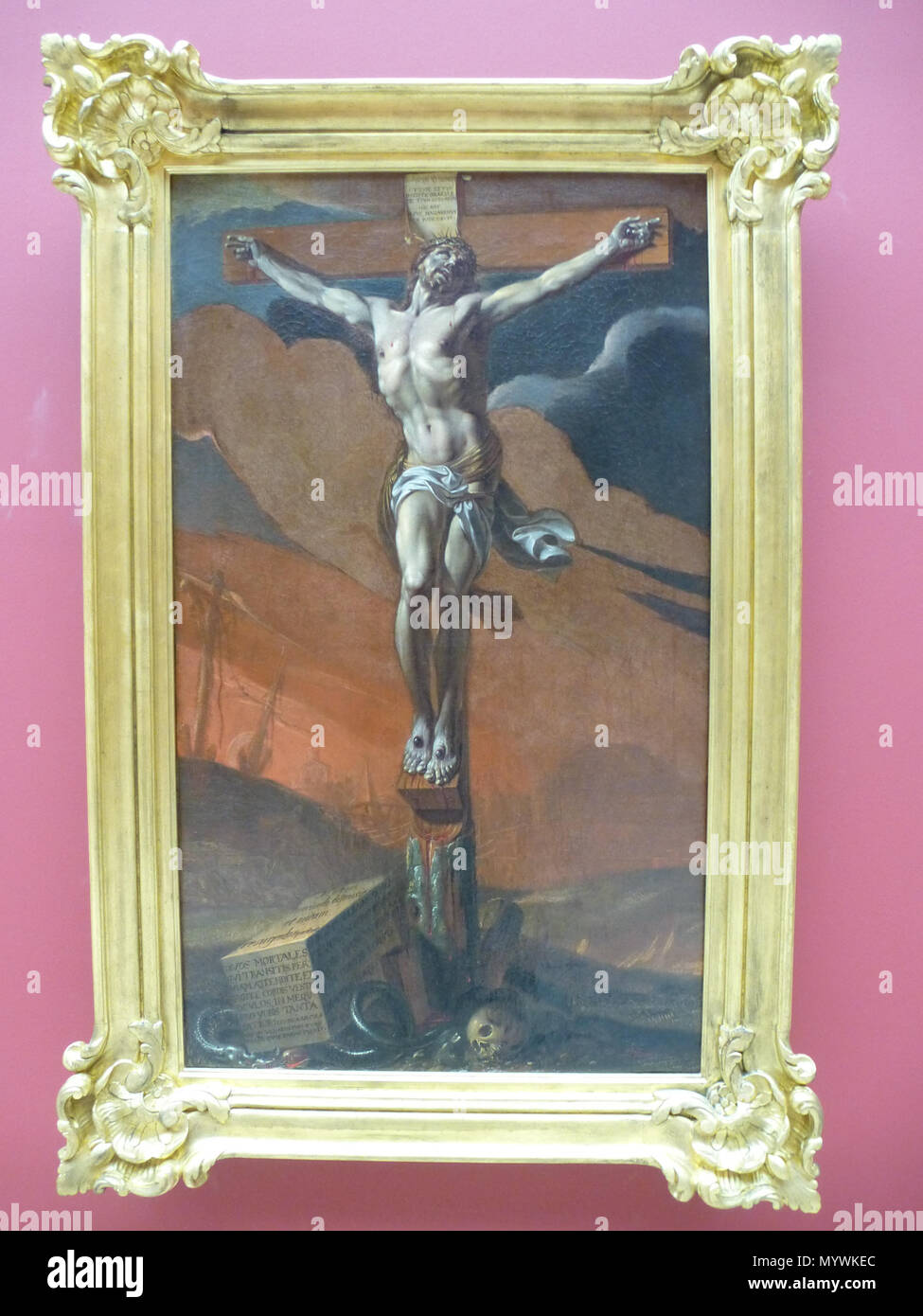 7 Adrien Sacquespée-le Christus en Croix - Musée des Beaux-Arts de Rouen Stockfoto