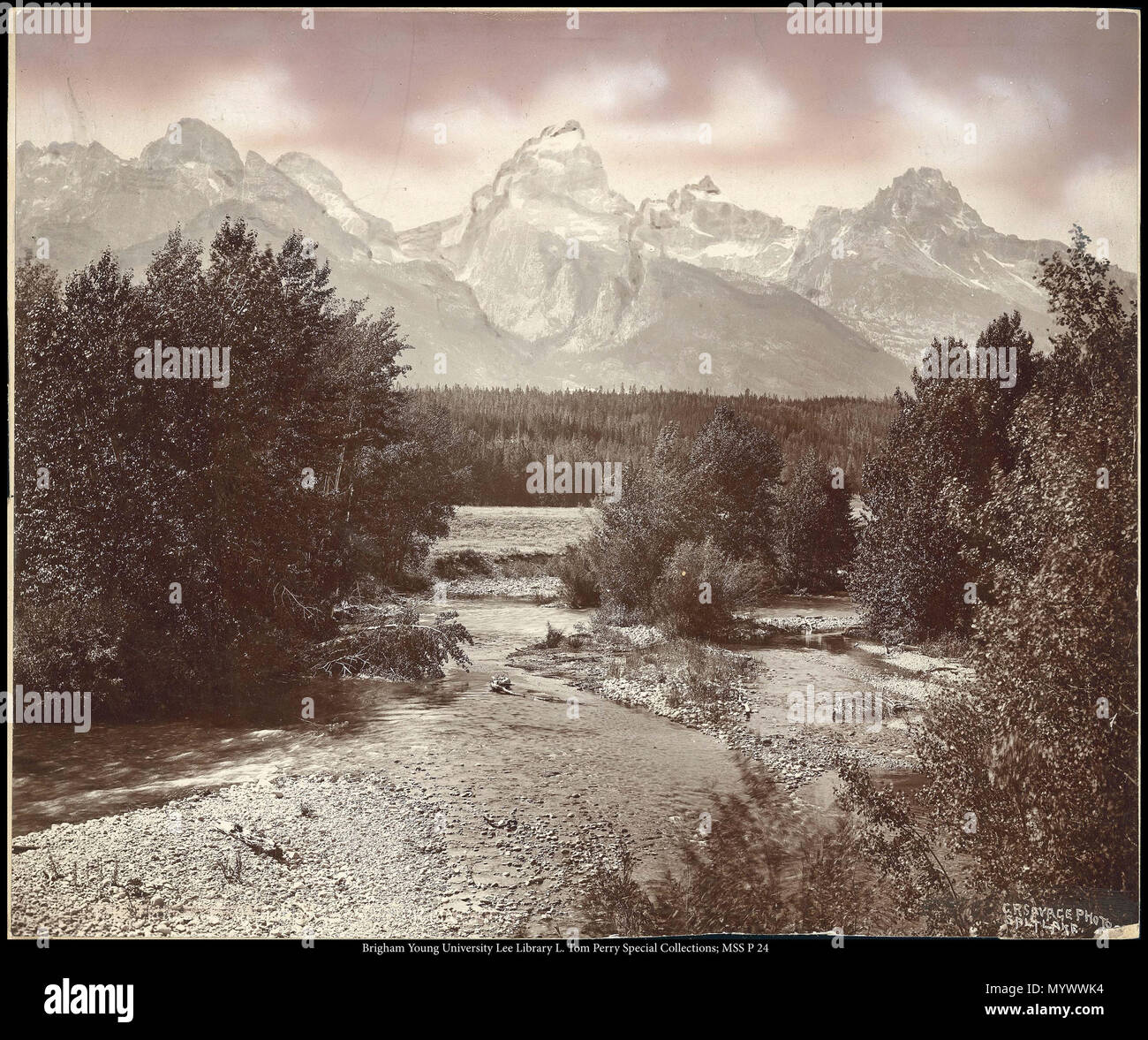 Call #: MSS P 24 Kasten 5 Ordner 7. 517 MSS P 24 B5 F7. ca. 1892 6 C.R. Savage, Foto, Salt Lake. Stockfoto