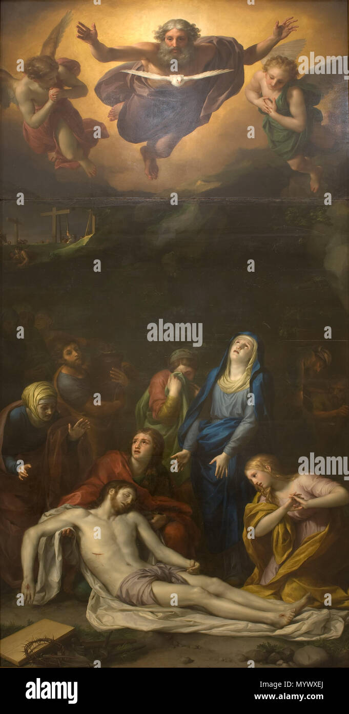 . Abstieg. Um 1761-1769 370 Anton Raphael Mengs - Abfahrt - Google Kunst Projekt Stockfoto