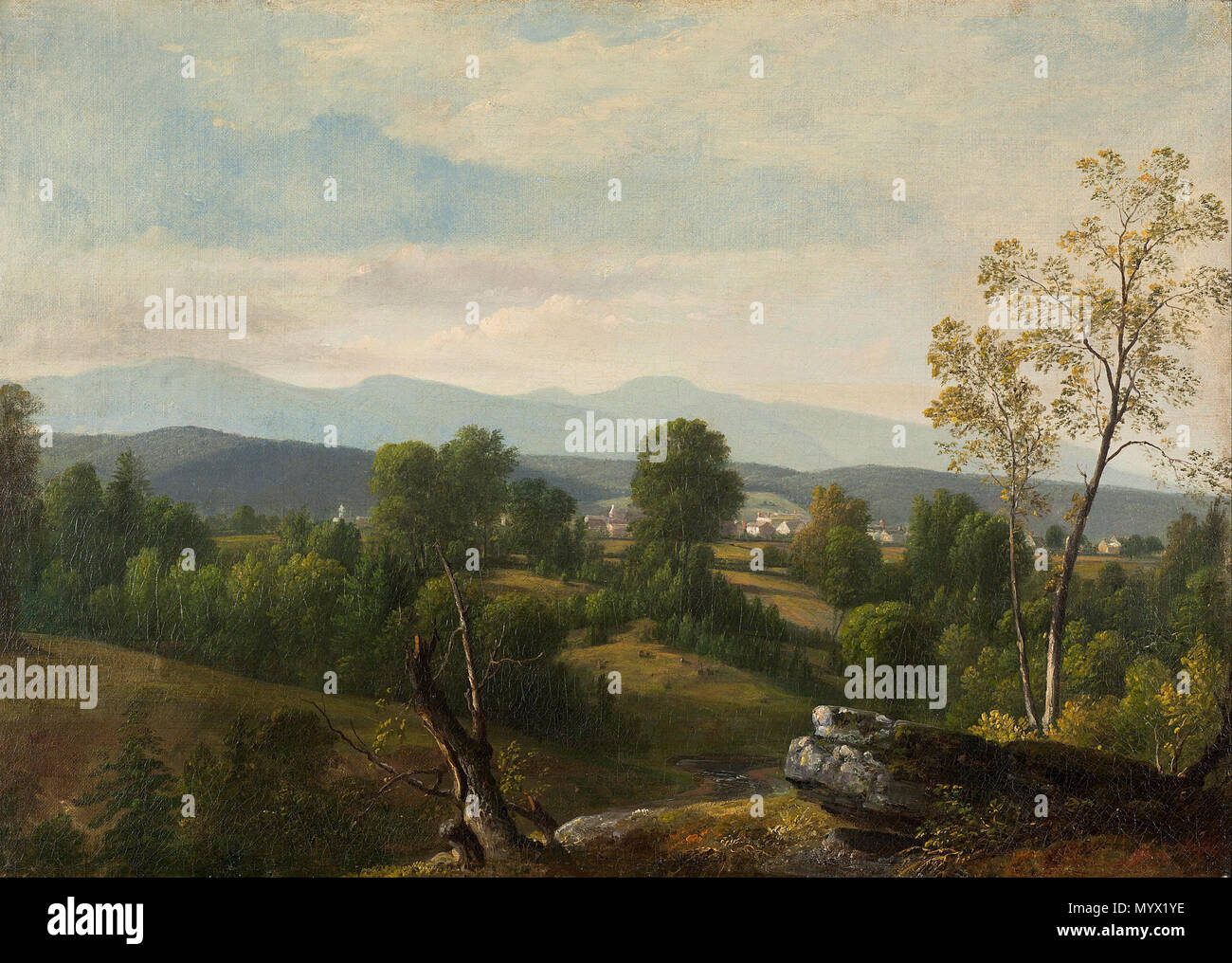 . Ein Blick auf das Tal. (1796 - 1886) 382 Asher Brown Durand - ein Blick auf das Tal - Google Kunst Projekt Stockfoto