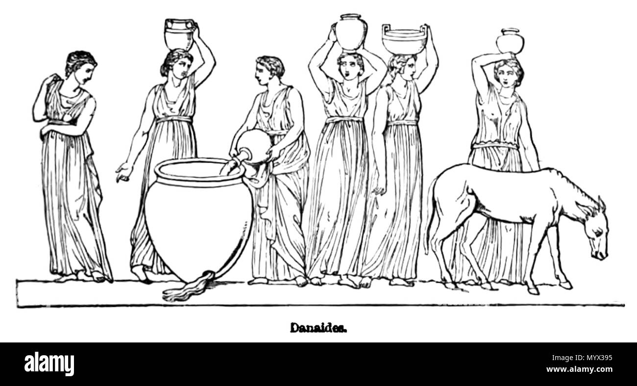 . Das danaides. . 1882, Upload: 2017-08-20. Illustriert von Gravuren auf Holz. 25 Das Danaides. - Gravuren auf Holz Stockfoto