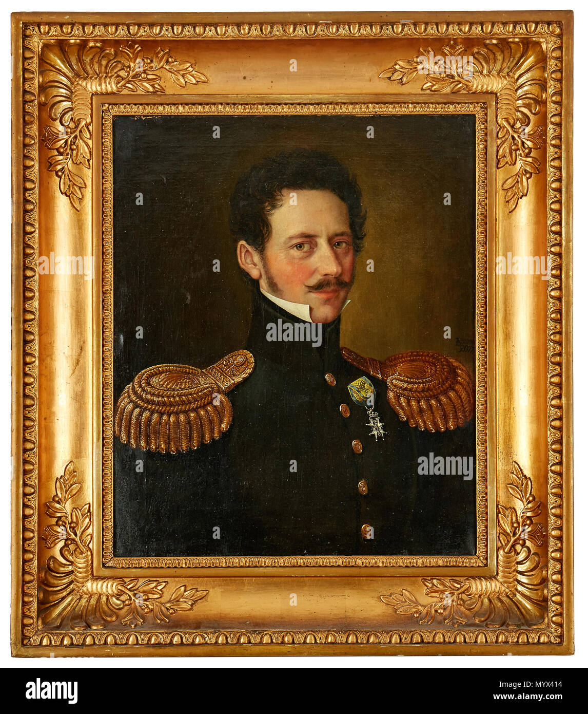 . Svenska: Lars Adolf Prytz, född 1792 ich Åbo och Död 1863 i Stockholm. Ich landshövding Gävleborgs län. Avporträtterad av Carl Peter Lehman år 1835. . 1. Januar 1835. Carl Peter Lehman (1794-1876) 62 Lars Adolf Prutz Stockfoto