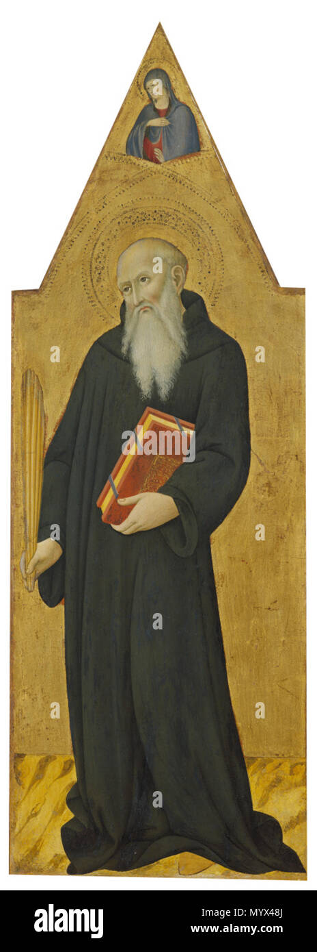 . Der heilige Benedikt. ca. 1470 20 der heilige Benedikt von Sano di Pietro Stockfoto