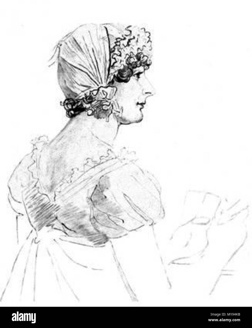 35 François Gérard de détail Alexandrine-Sophie Bawr 1810 Stockfoto