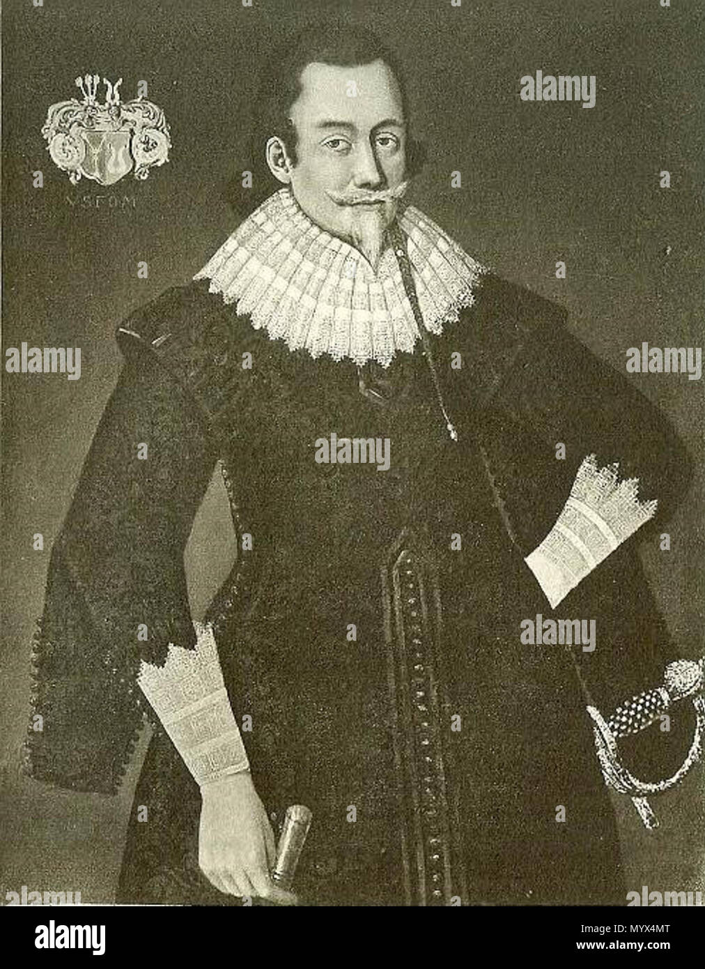 . Englisch: Vincent Steensen, Dänisch Grundbesitzer und landsdommer. ca. 1630. Remmert Petersen (Namensnennung) 104 Vincent Steensen Stockfoto