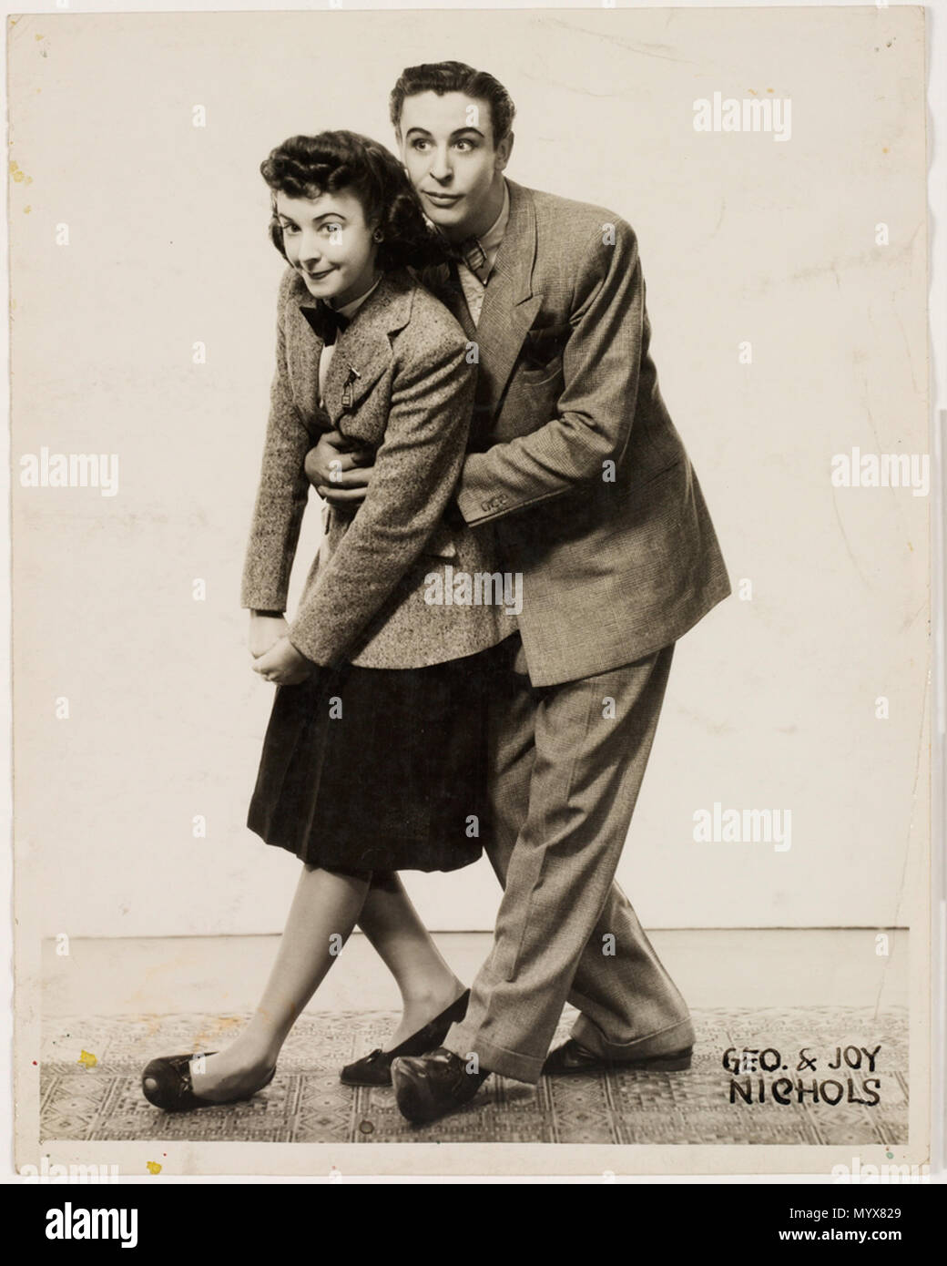 . Englisch: George und Joy Nichols, Imitatoren (Tivoli Theater Shows und Künstler). Datum unbekannt. Phil Ward 1 George und Joy Nichols, Imitatoren (Tivoli Theater Shows und Künstler) Stockfoto